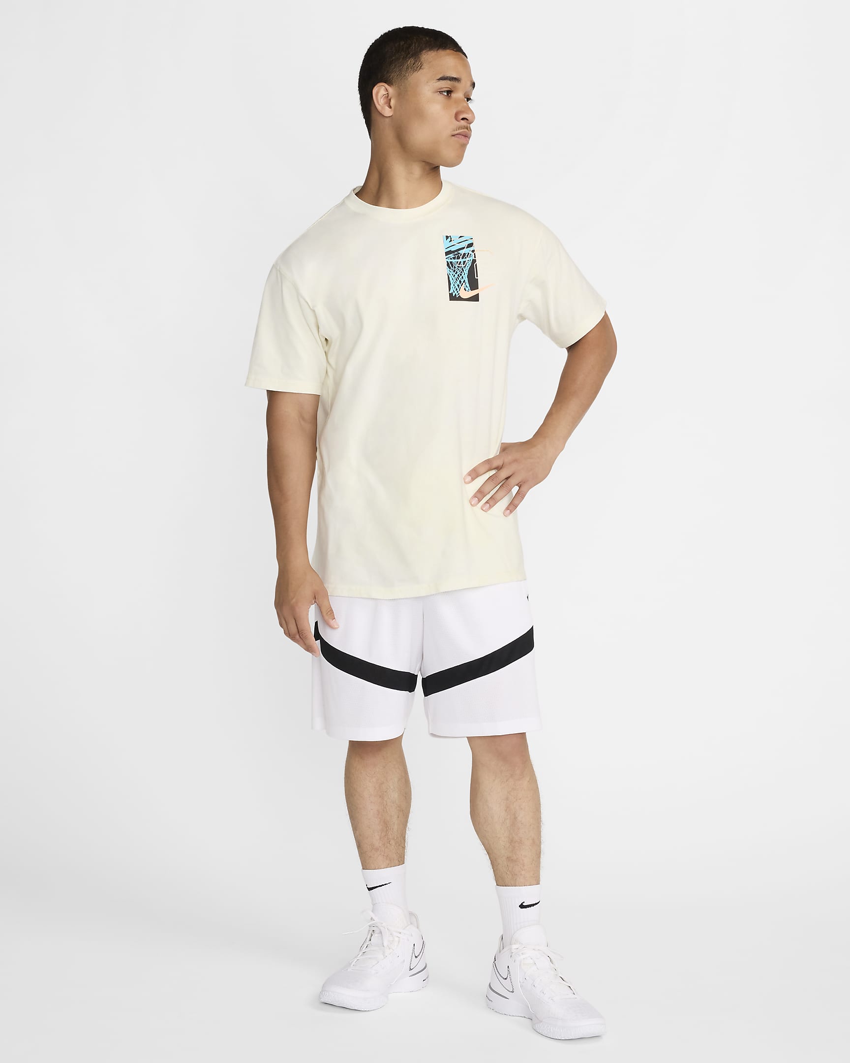 Nike Max90 Basketball-T-Shirt (Herren) - Coconut Milk