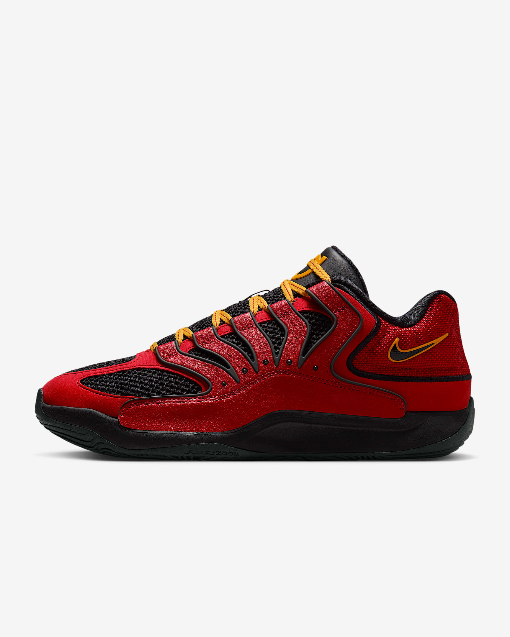 KD18 "DMV Drive" Basketball Shoes - Fire Red/Amarillo/University Gold/Black