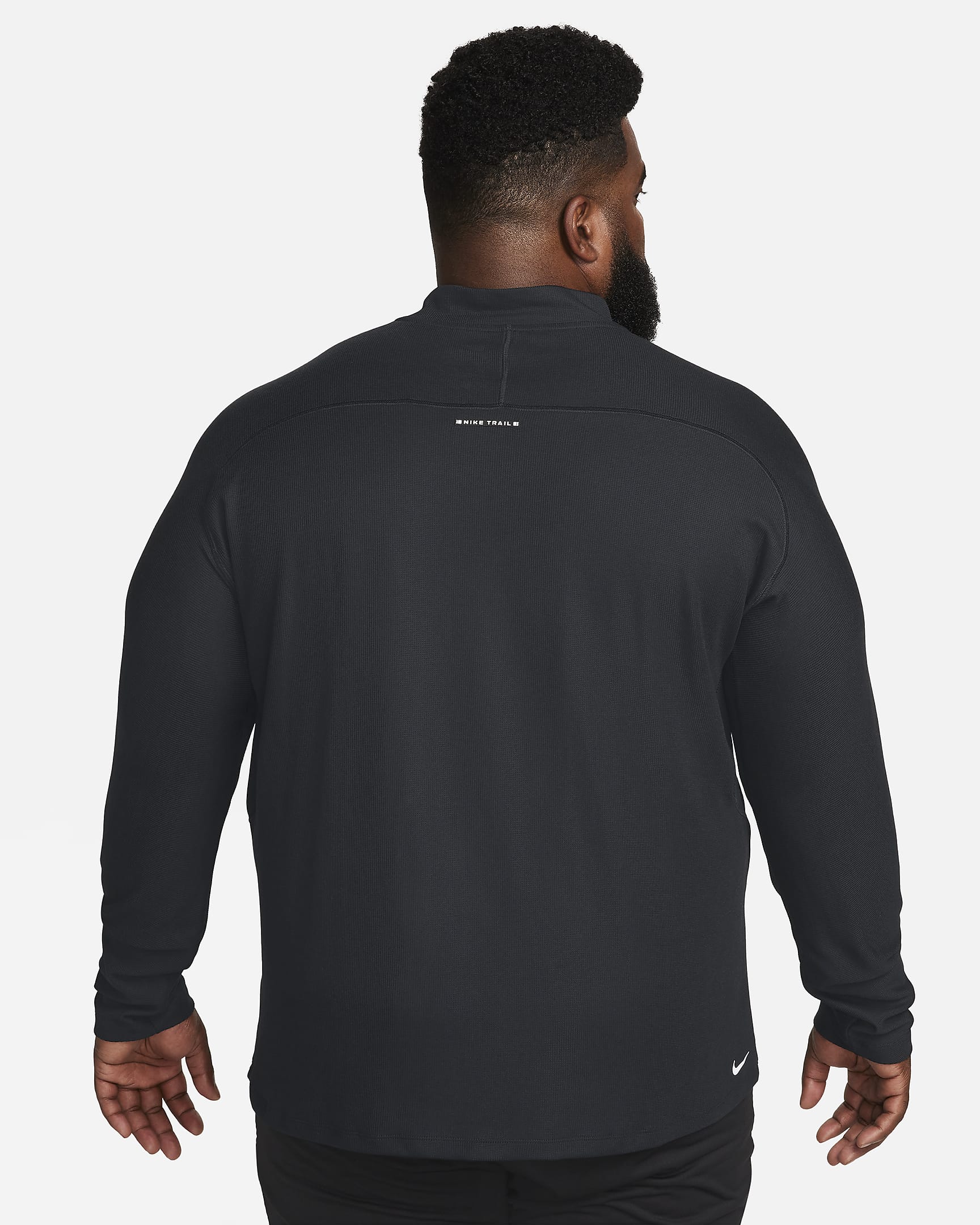 Nike Trail Men's Dri-FIT Long-Sleeve Running Top - Black/Black/White