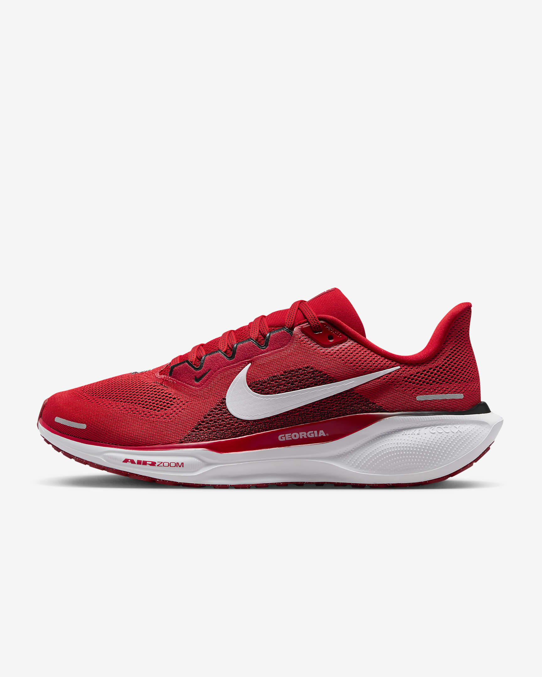 Georgia Pegasus 41 Men's Nike College Road Running Shoes - University Red/White/Black/White