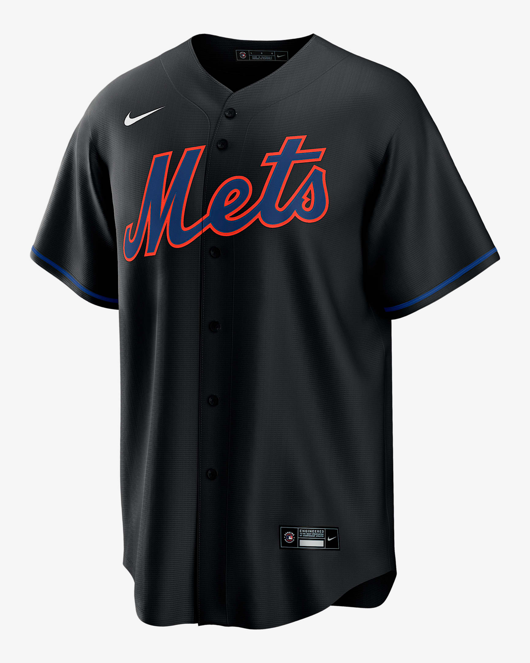 Francisco Alvarez New York Mets Men's Nike MLB Replica Jersey - Black