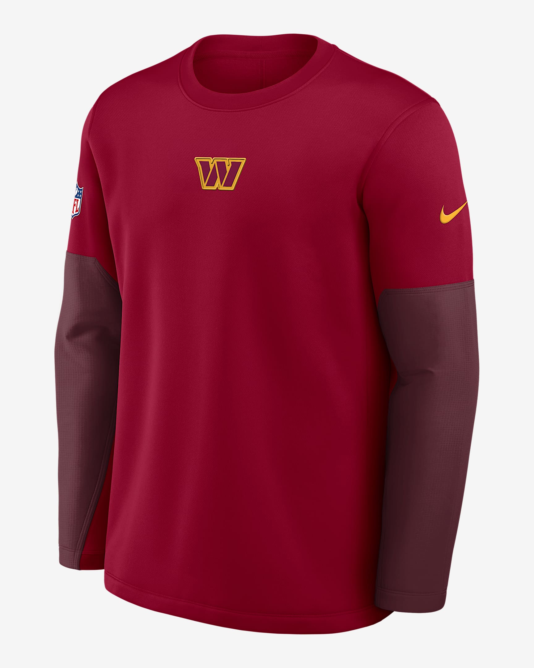 Washington Commanders Scripted To Win Sideline Coach Men's Nike Therma-FIT NFL Long-Sleeve T-Shirt - Burgundy