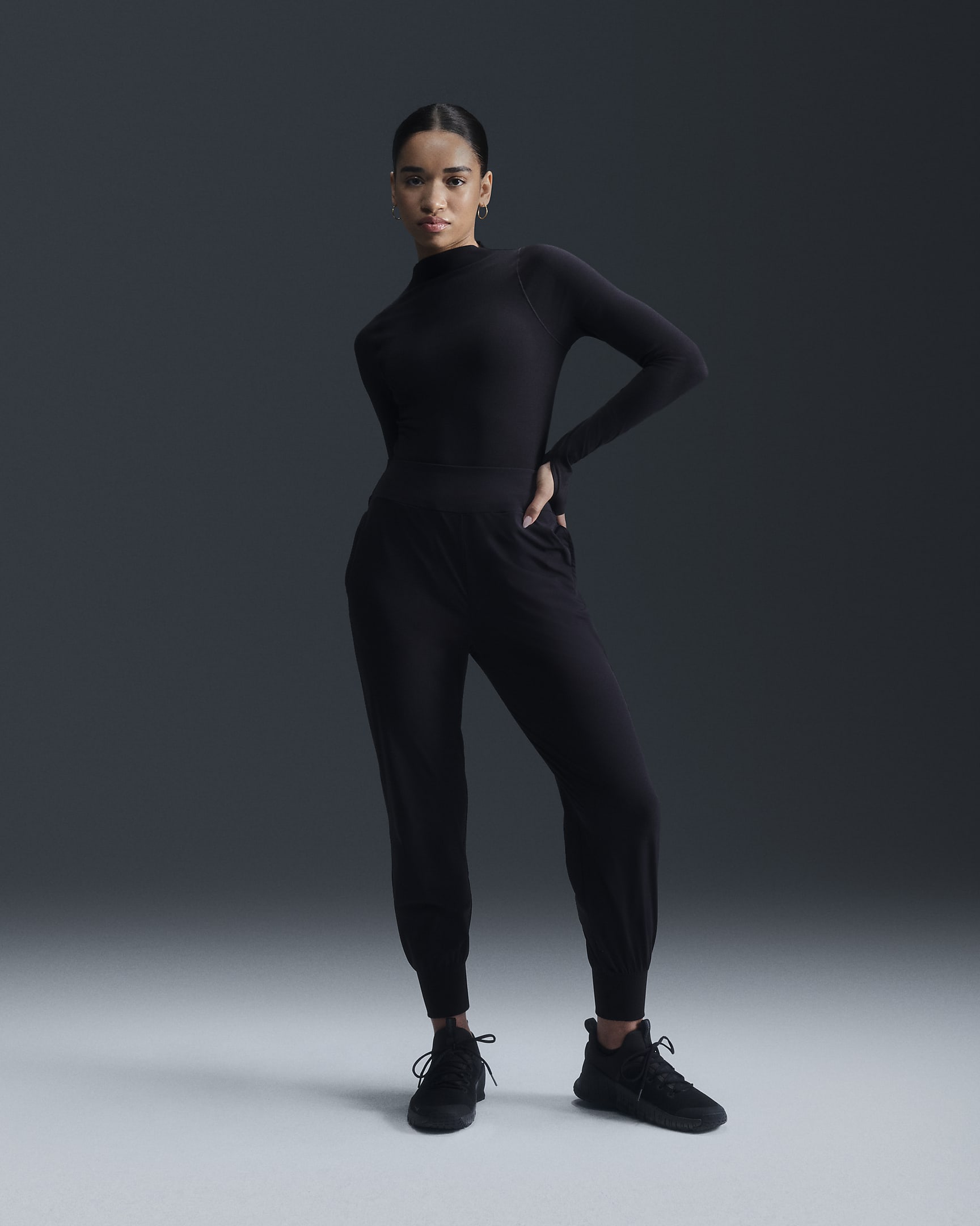 Nike Zenvy Dri-FIT Longsleeve für Damen - Schwarz