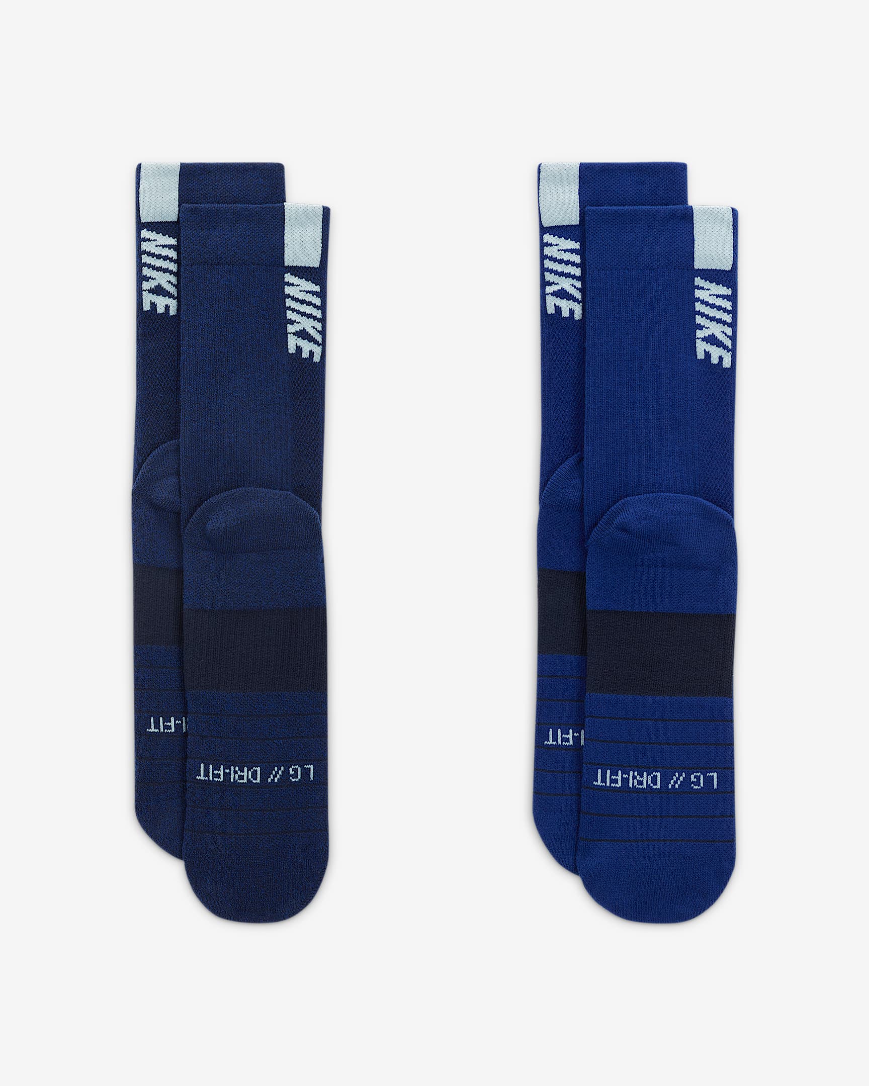 Nike Multiplier Crew Socks (2 Pairs). Nike HU