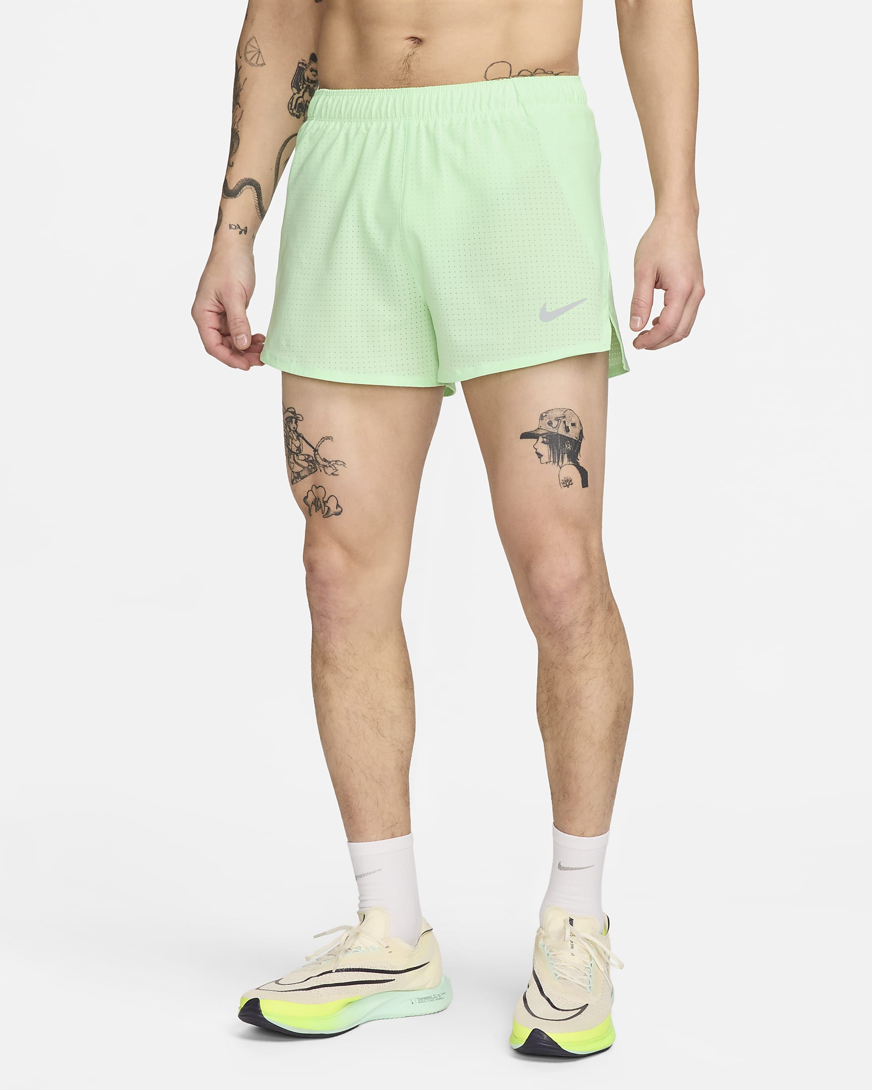 Nike Fast Men's Dri-FIT 3" Brief-Lined Running Shorts - Vapor Green/Black