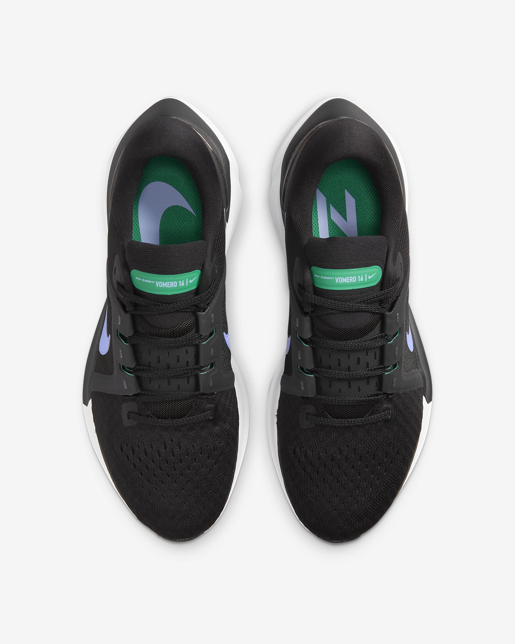 Nike Vomero 16 Women's Road Running Shoes - Black/Off Noir/Neptune Green/Light Thistle