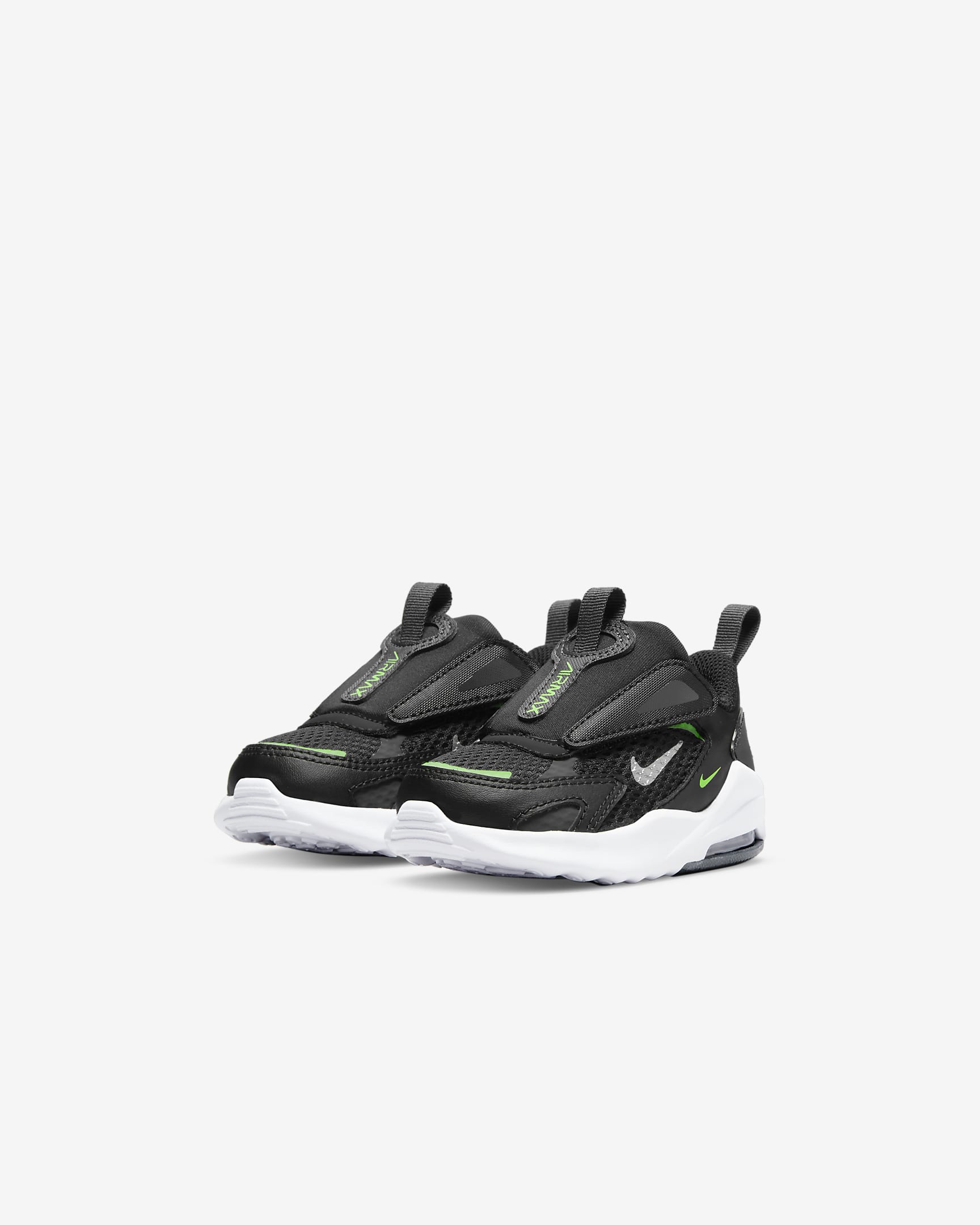 Nike Air Max Bolt Baby/Toddler Shoes - Black/Dark Smoke Grey/Green Strike/Chrome