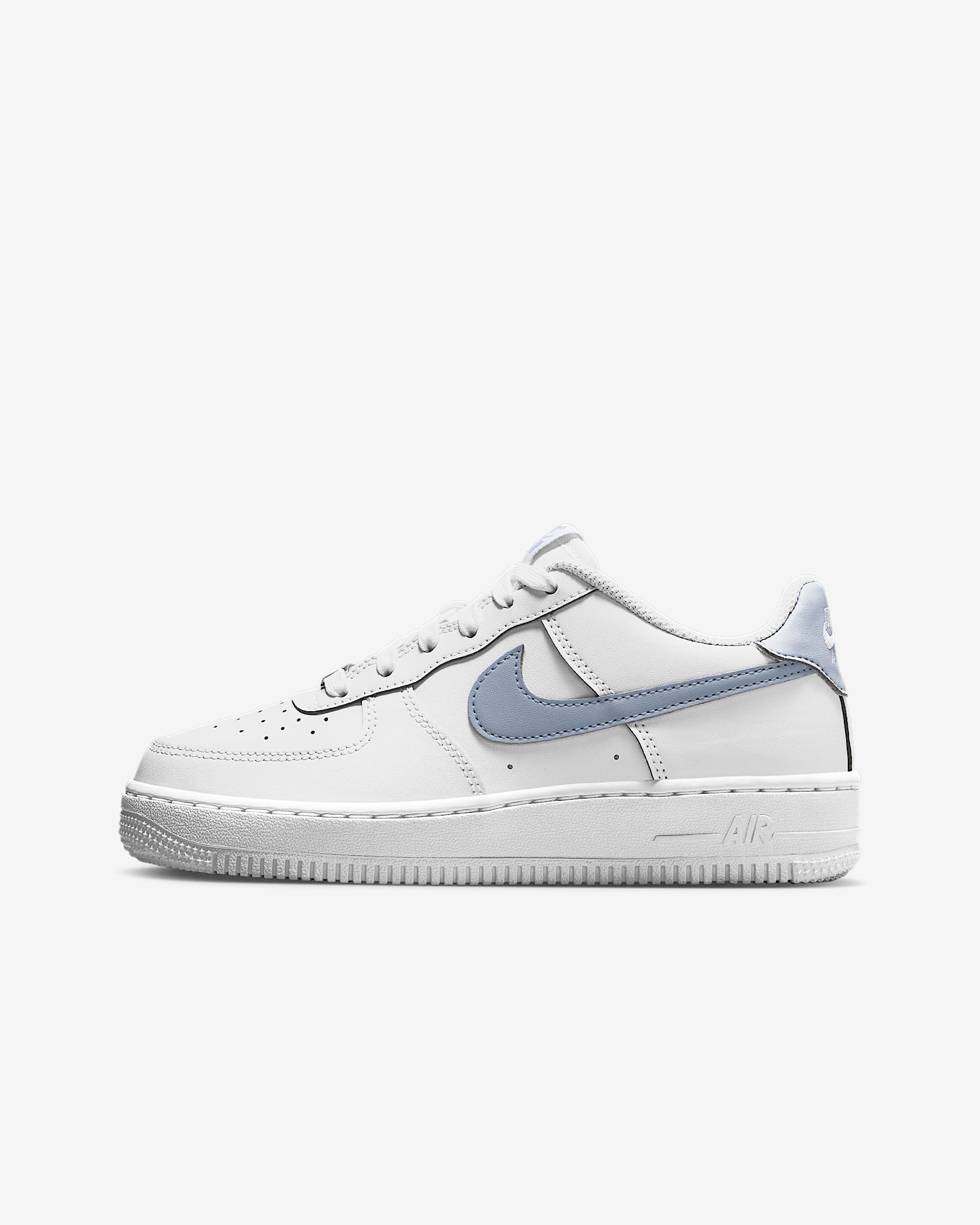 Nike Air Force 1 Older Kids' Shoes - White/Ghost