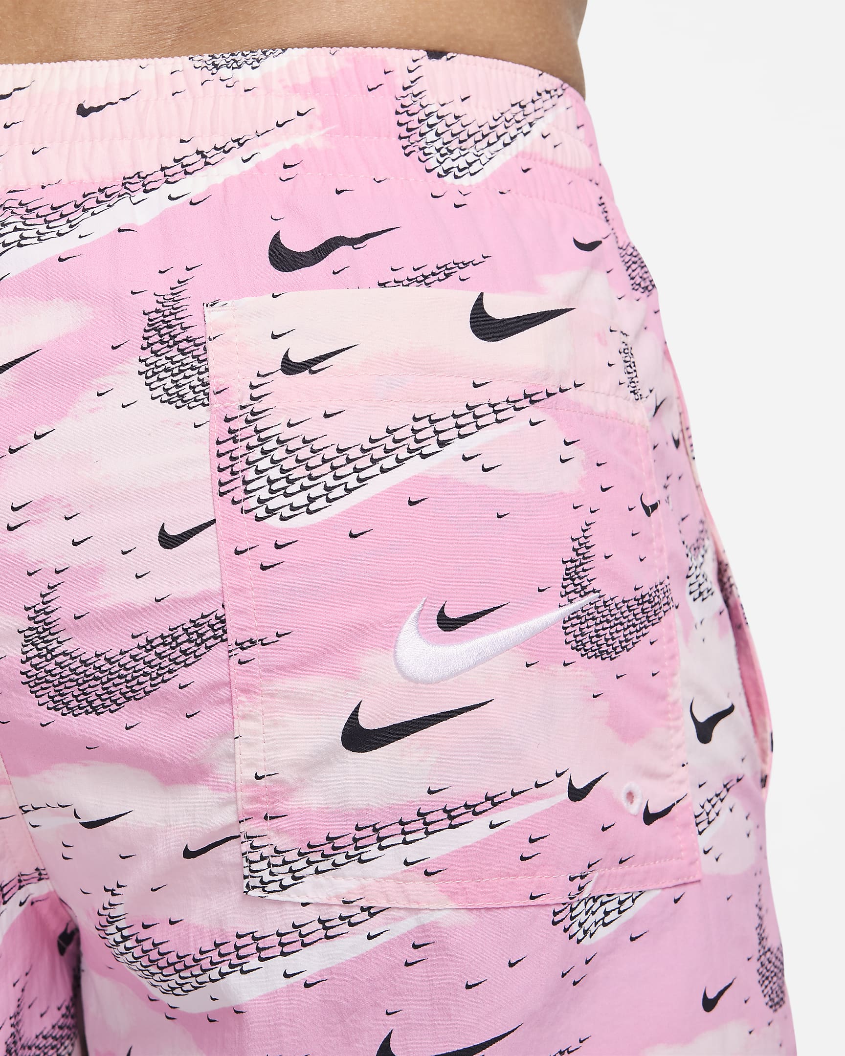 Nike Swim Flock Men's 5" Volley Shorts - Pink Rise