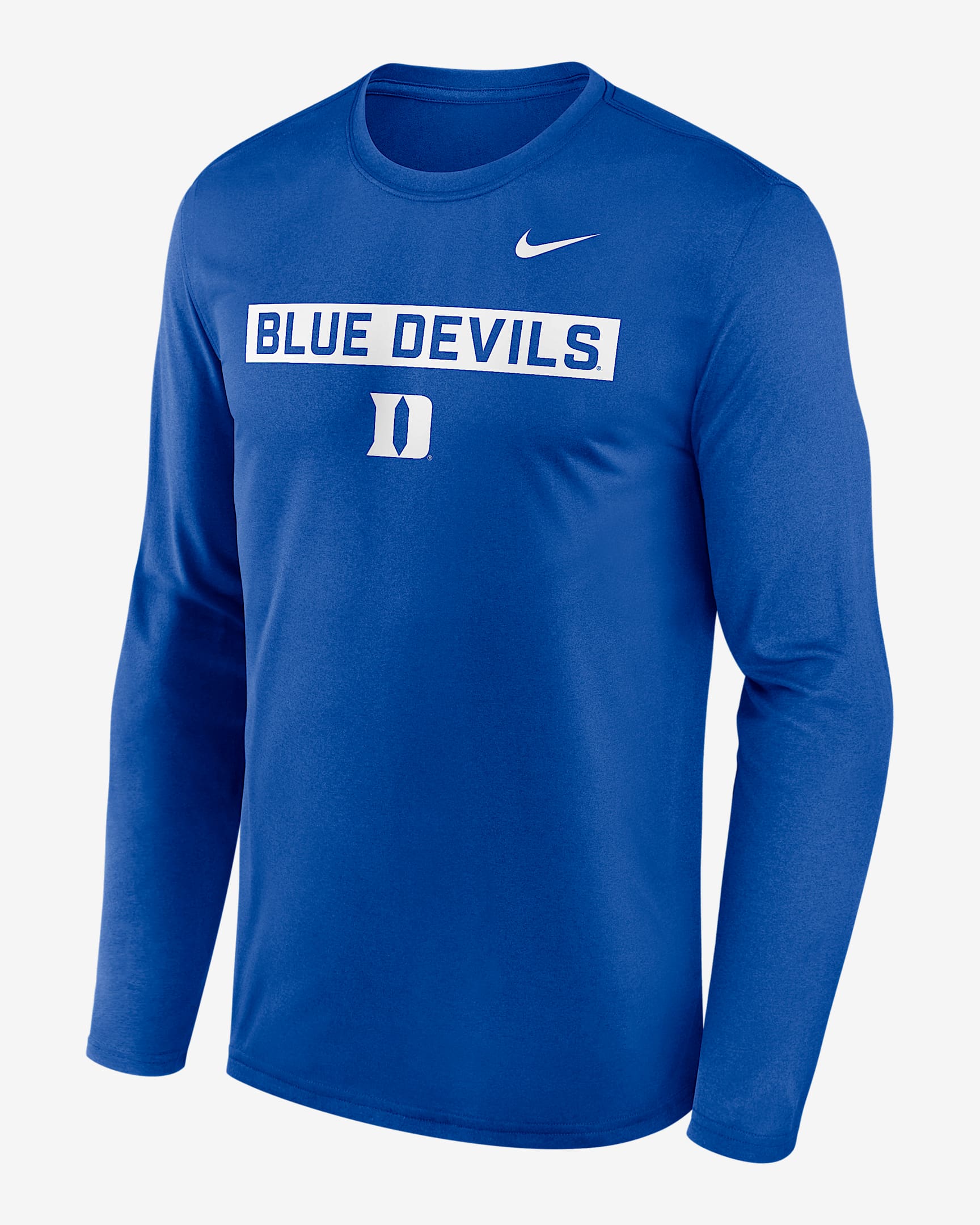 Duke Primetime Legend 2-Hit Men's Nike Dri-FIT College Long-Sleeve T-Shirt - Royal