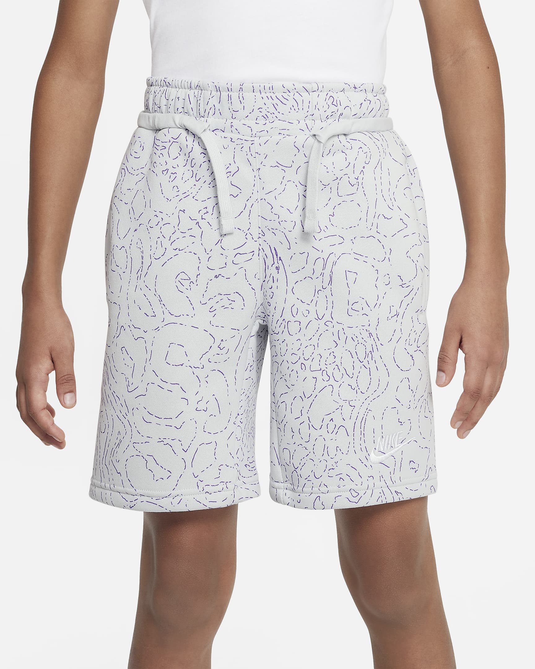 Nike Sportswear Club Fleece Older Kids' (Boys') Printed Shorts. Nike IN