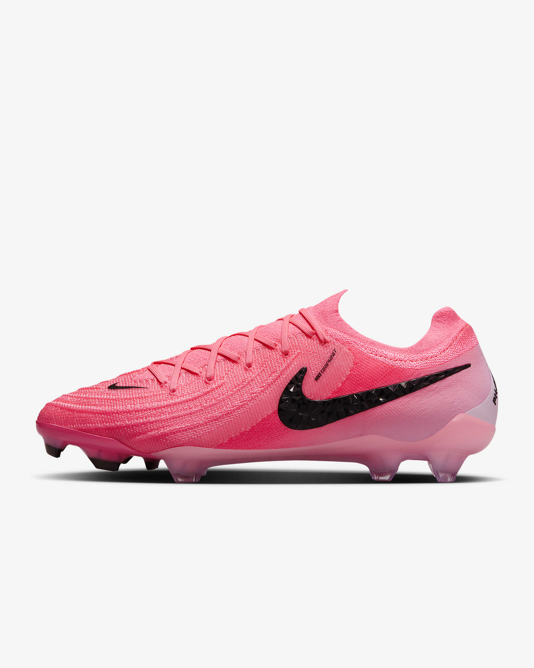 Nike Phantom GX 2 Elite low-top voetbalschoenen (stevige ondergrond) - Sunset Pulse/Zwart