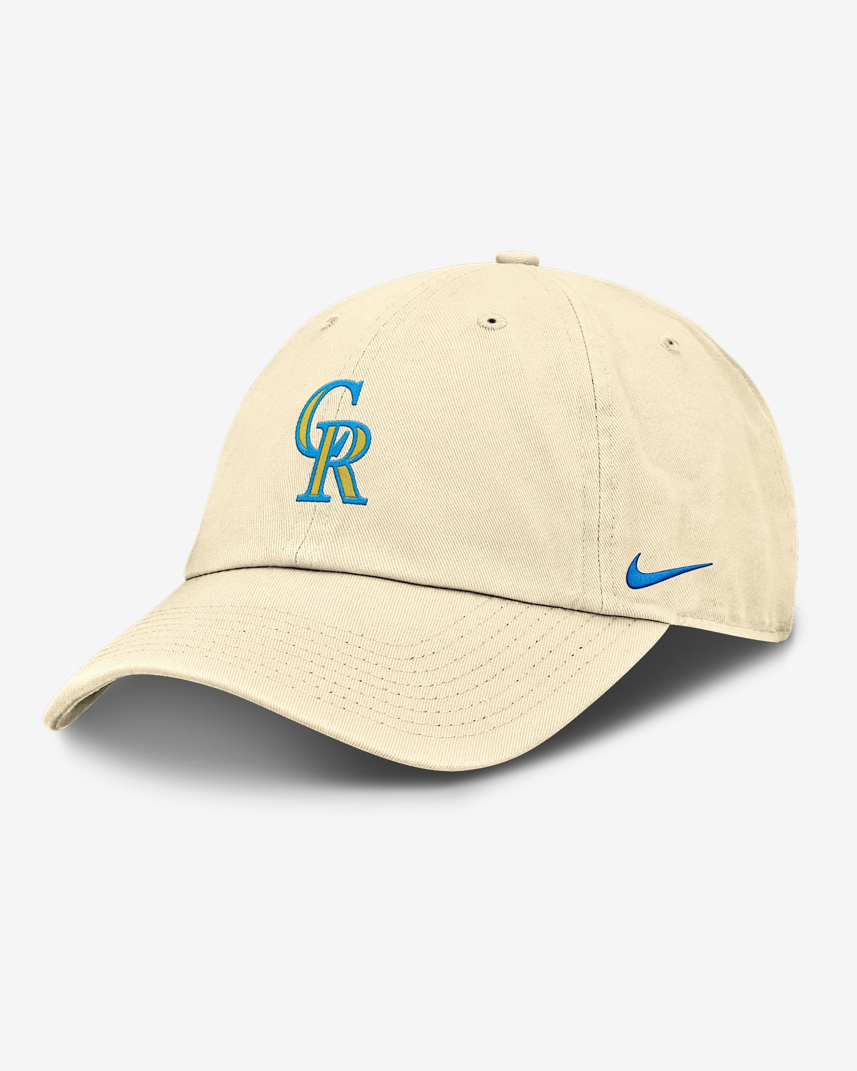 Colorado Rockies Club Men's Nike MLB Adjustable Hat - Coconut Milk