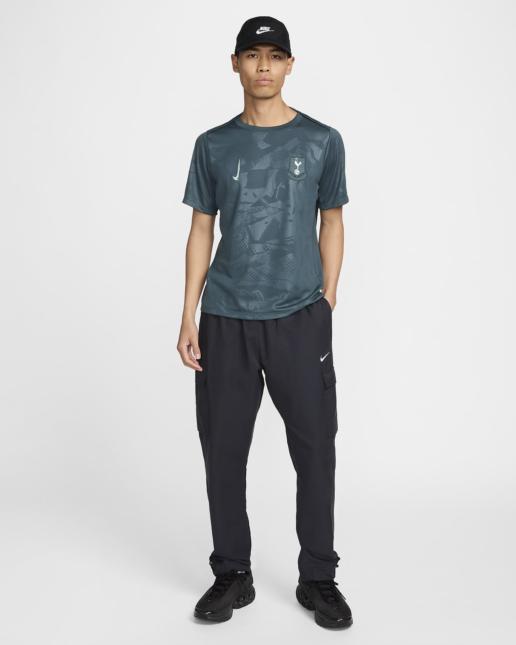 Tottenham Hotspur Academy Pro Üçüncü Nike Dri-FIT Maç Öncesi Erkek Futbol Üstü - Faded Spruce/Enamel Green