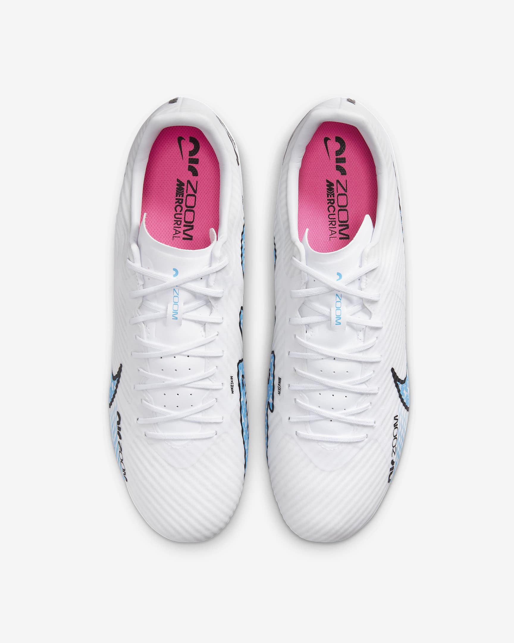 Nike Mercurial Vapor 15 Academy Multi-Ground Low-Top Football Boot - White/Hot Punch/Coconut Milk/Baltic Blue