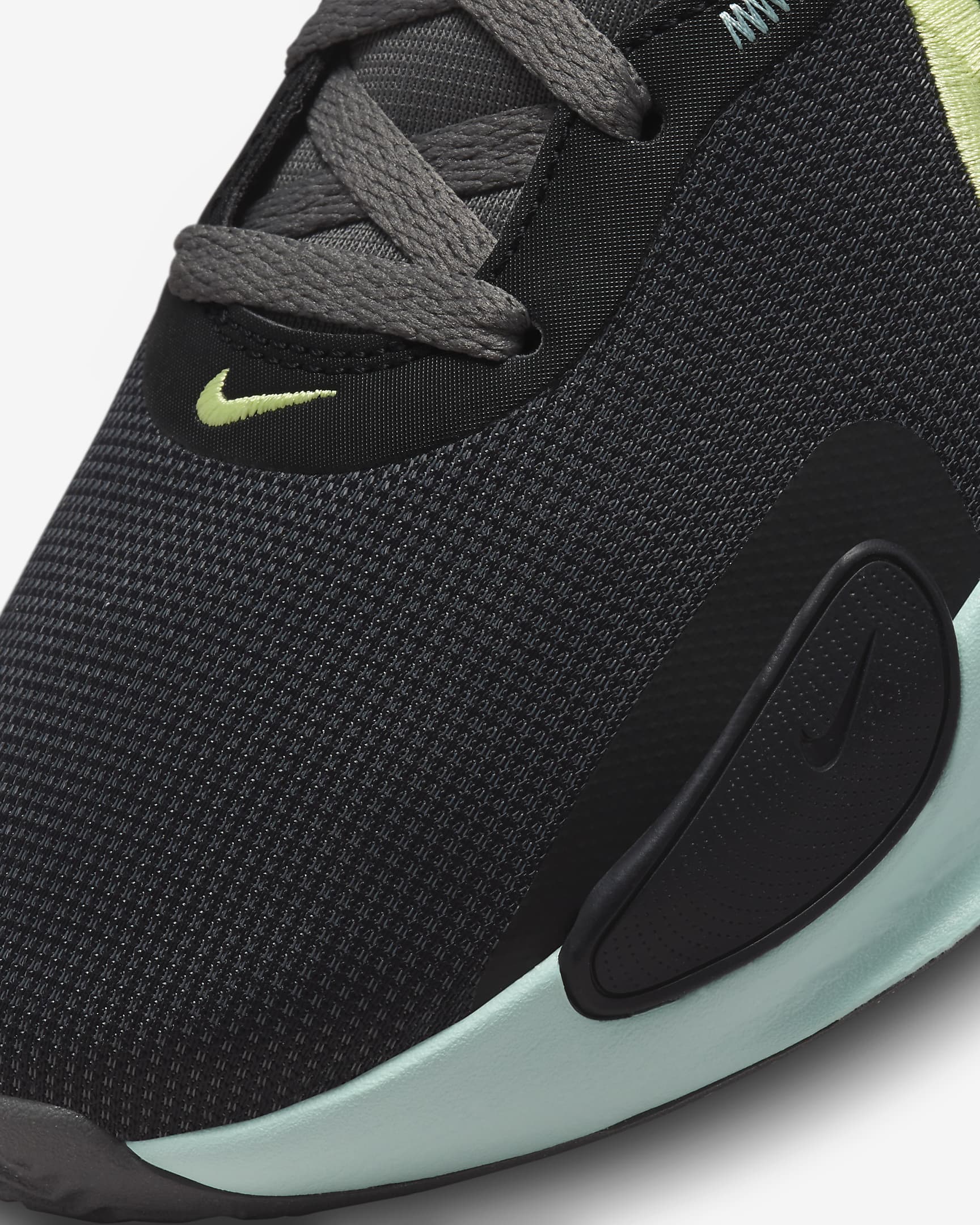 Nike Elevate 3 Basketball Shoes - Black/Iron Grey/Jade Ice/Pastel Yellow