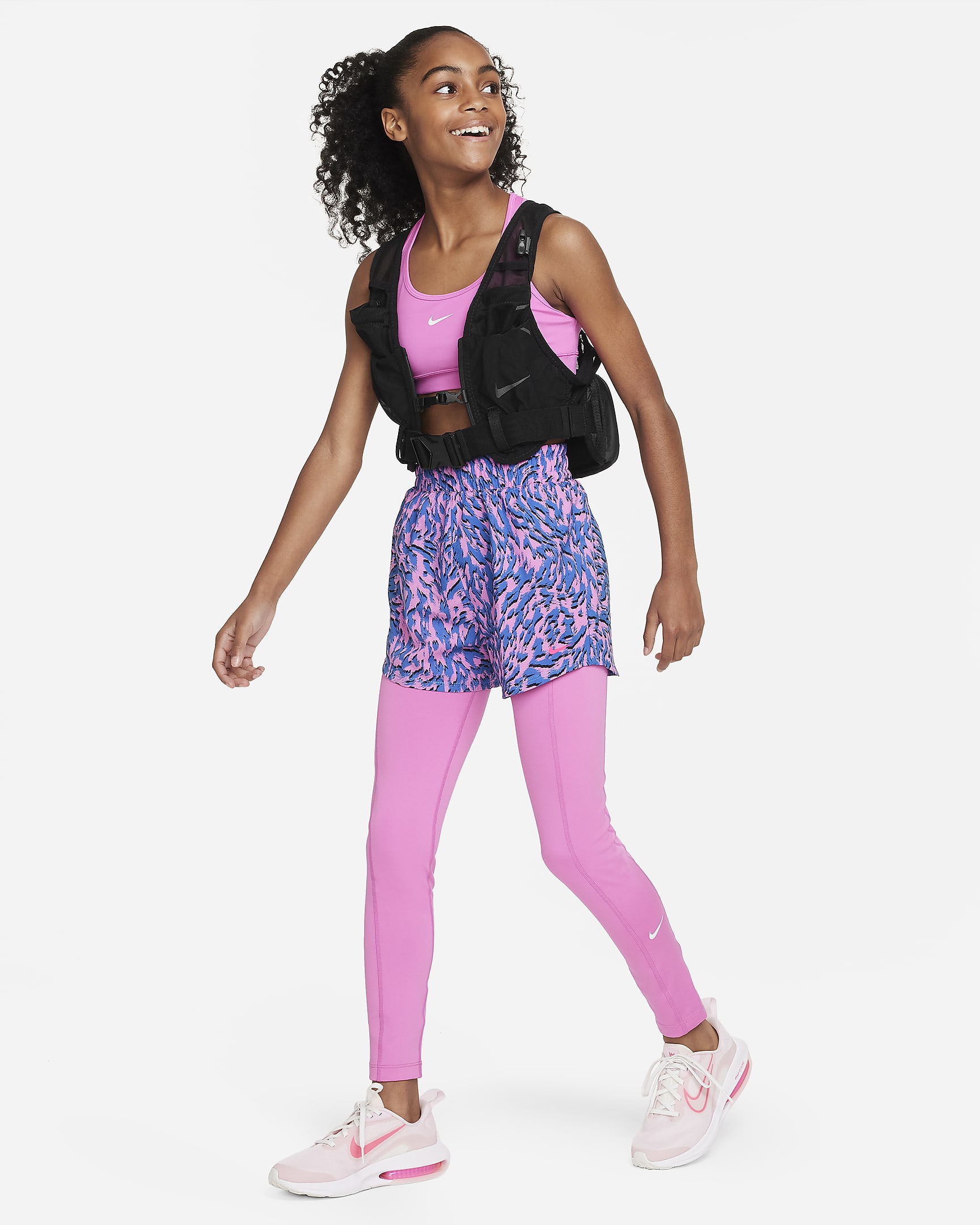 Nike Dri-FIT One Big Kids' (Girls') Leggings with Pockets. Nike.com