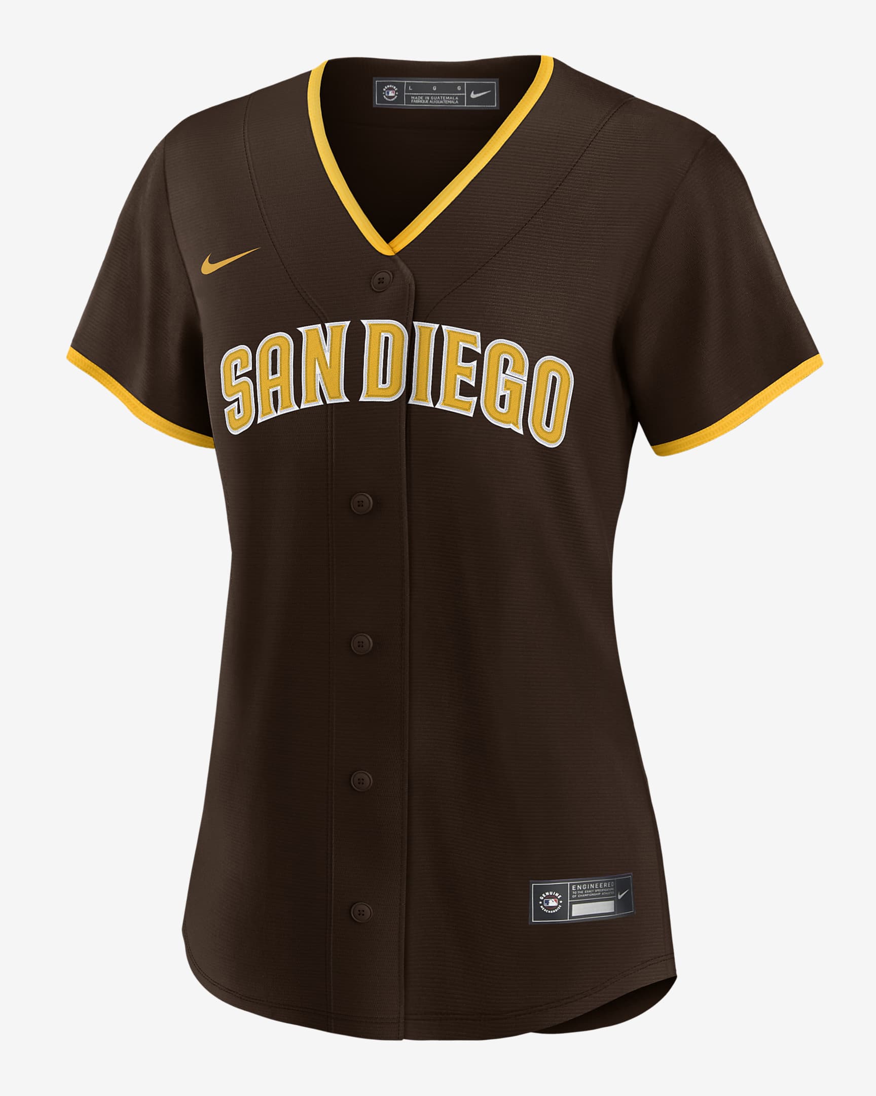 MLB San Diego Padres (Manny Machado) Women's Replica Baseball Jersey - Brown