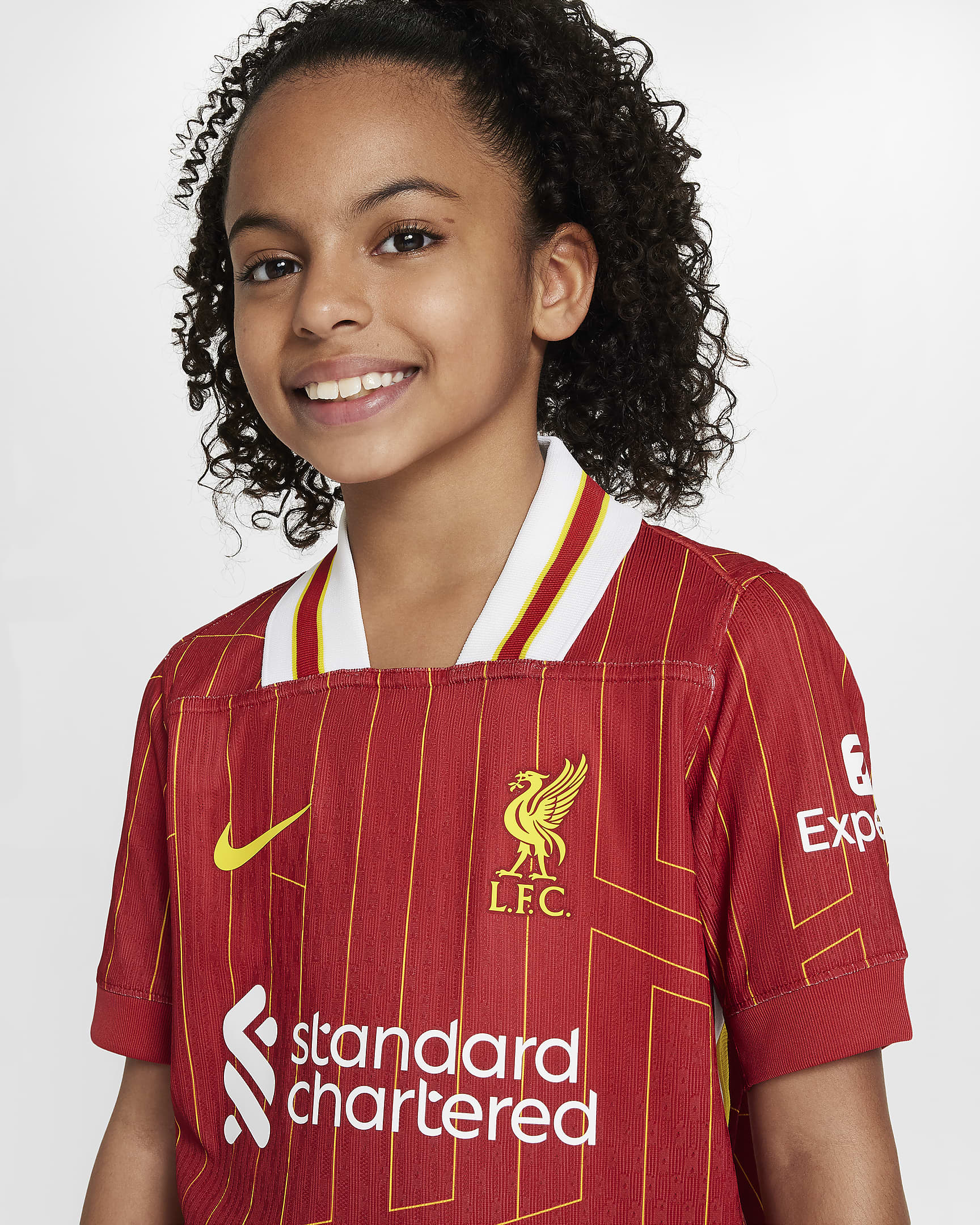 Liverpool F.C. 2024/25 Match Home Older Kids' Nike DriFIT ADV Football