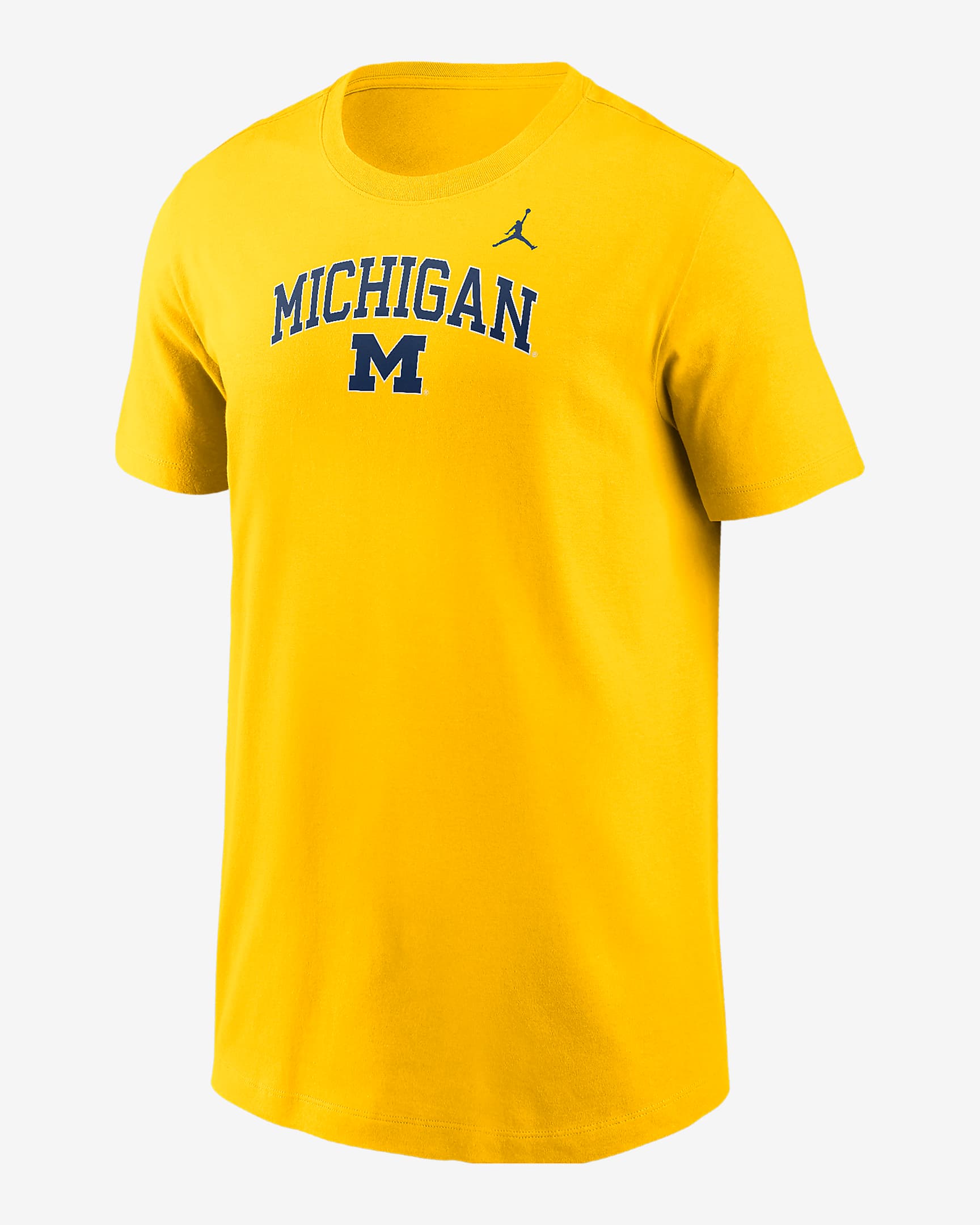 Playera universitaria Jordan para niños talla grande Michigan - Amarillo