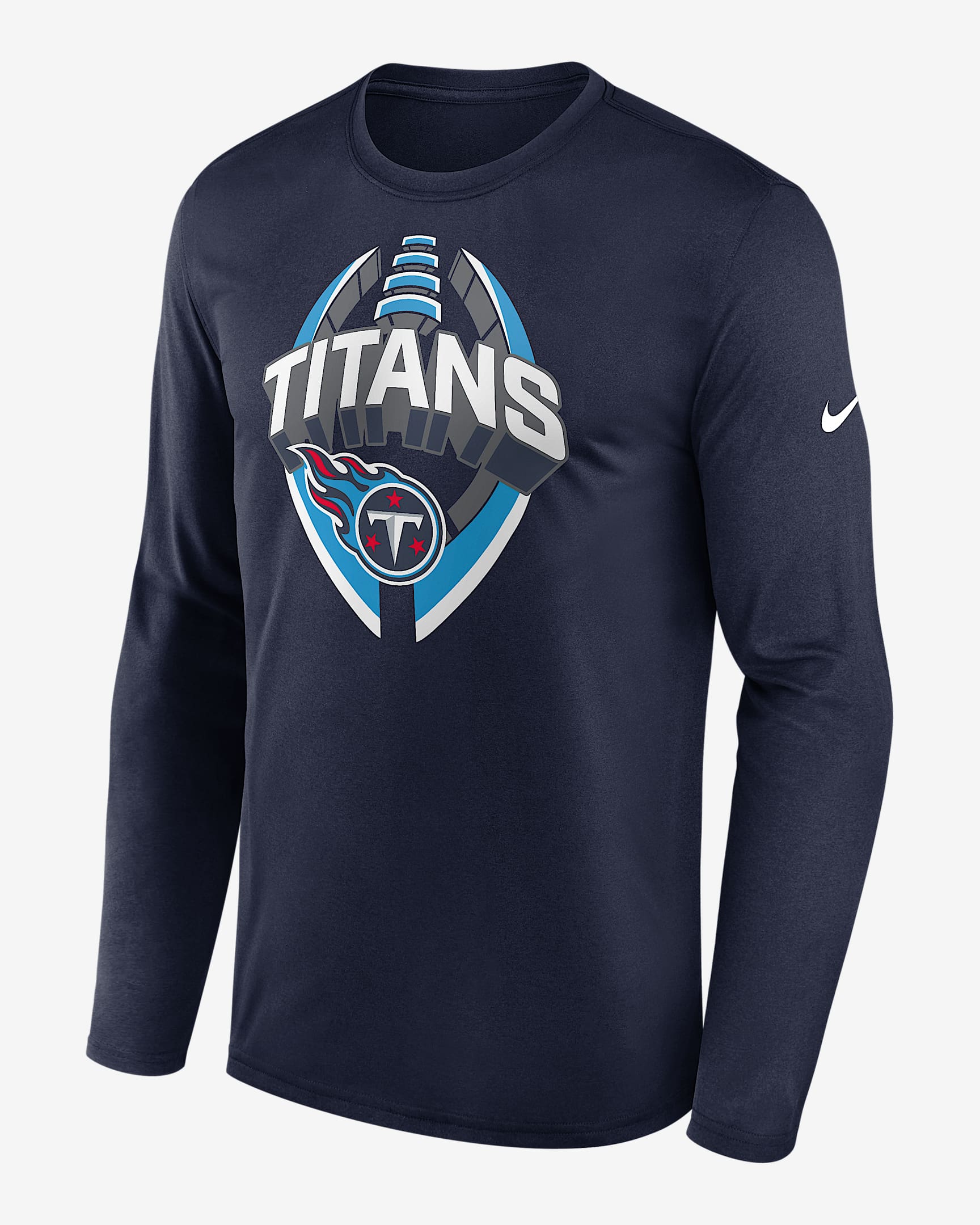 Tennessee Titans Legend Icon Men's Nike Dri-FIT NFL Long-Sleeve T-Shirt - Navy