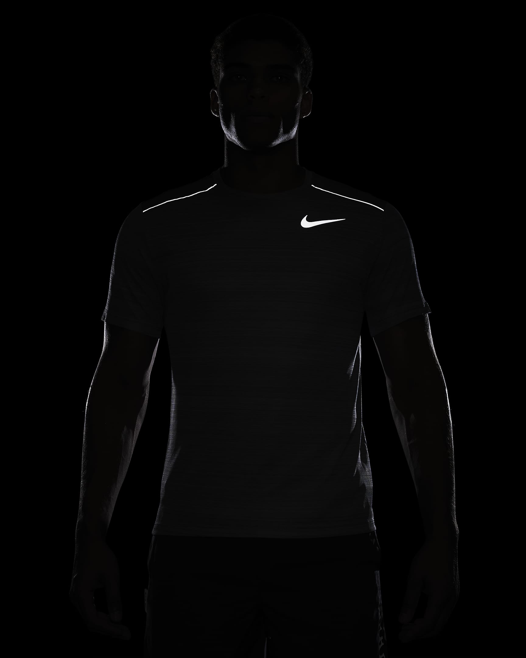 Nike Miler Men's Short-Sleeve Running Top - Smoke Grey