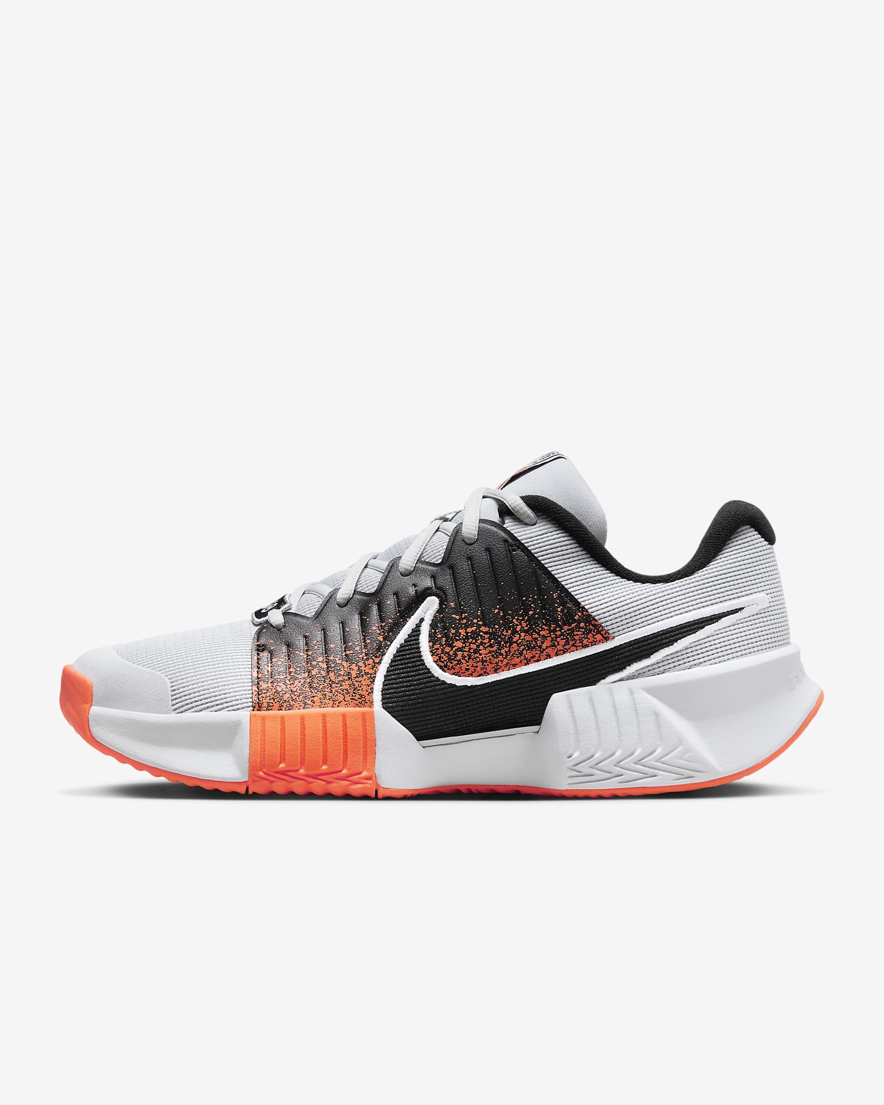 Chaussure de tennis pour terre battue Nike GP Challenge Pro Premium pour homme - Pure Platinum/Hyper Crimson/Blanc/Noir