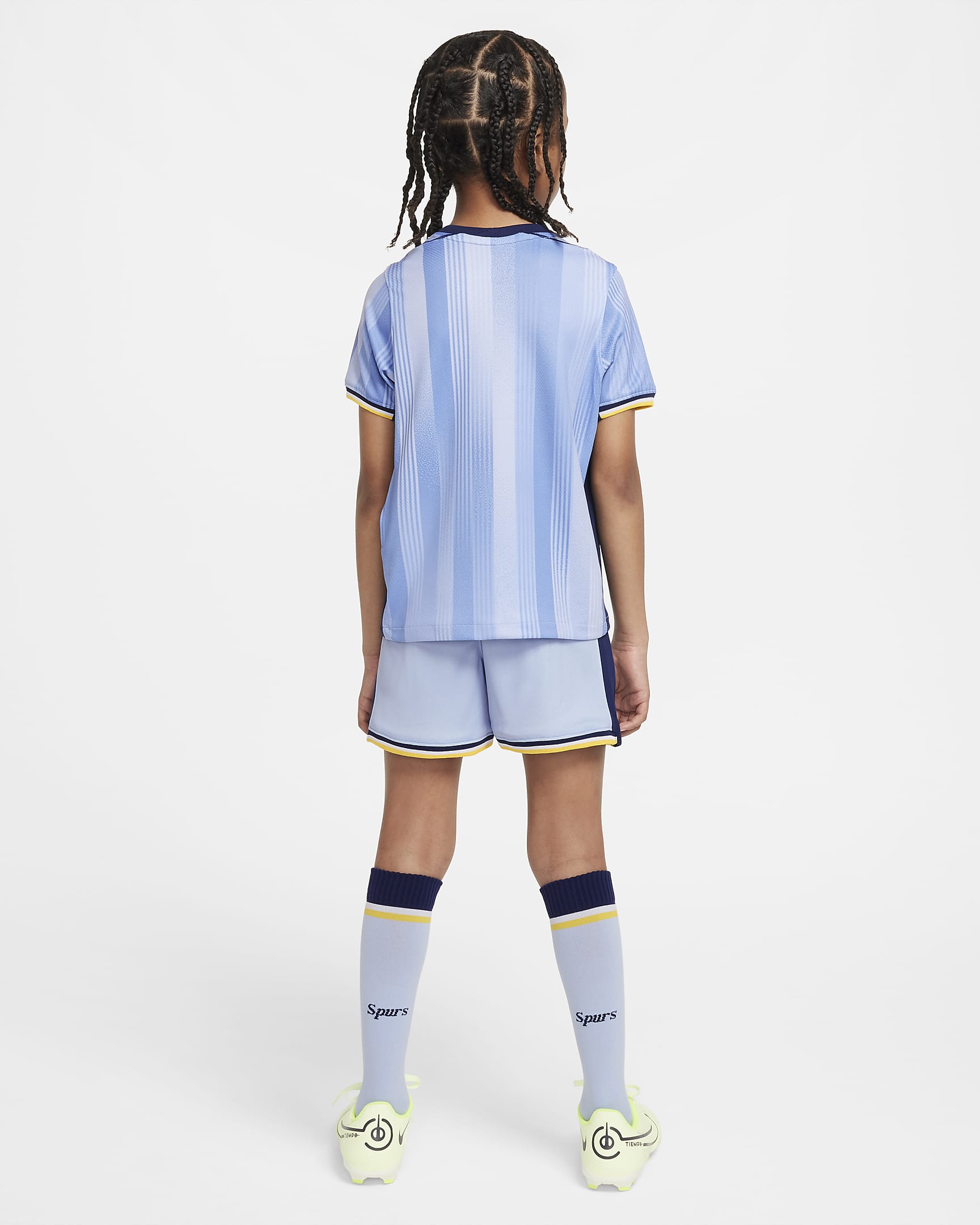 Tottenham Hotspur 2024/25 Stadium Away dreiteiliges Nike Replika-Fußballtrikot-Set (jüngere Kinder) - Cobalt Bliss/Binary Blue