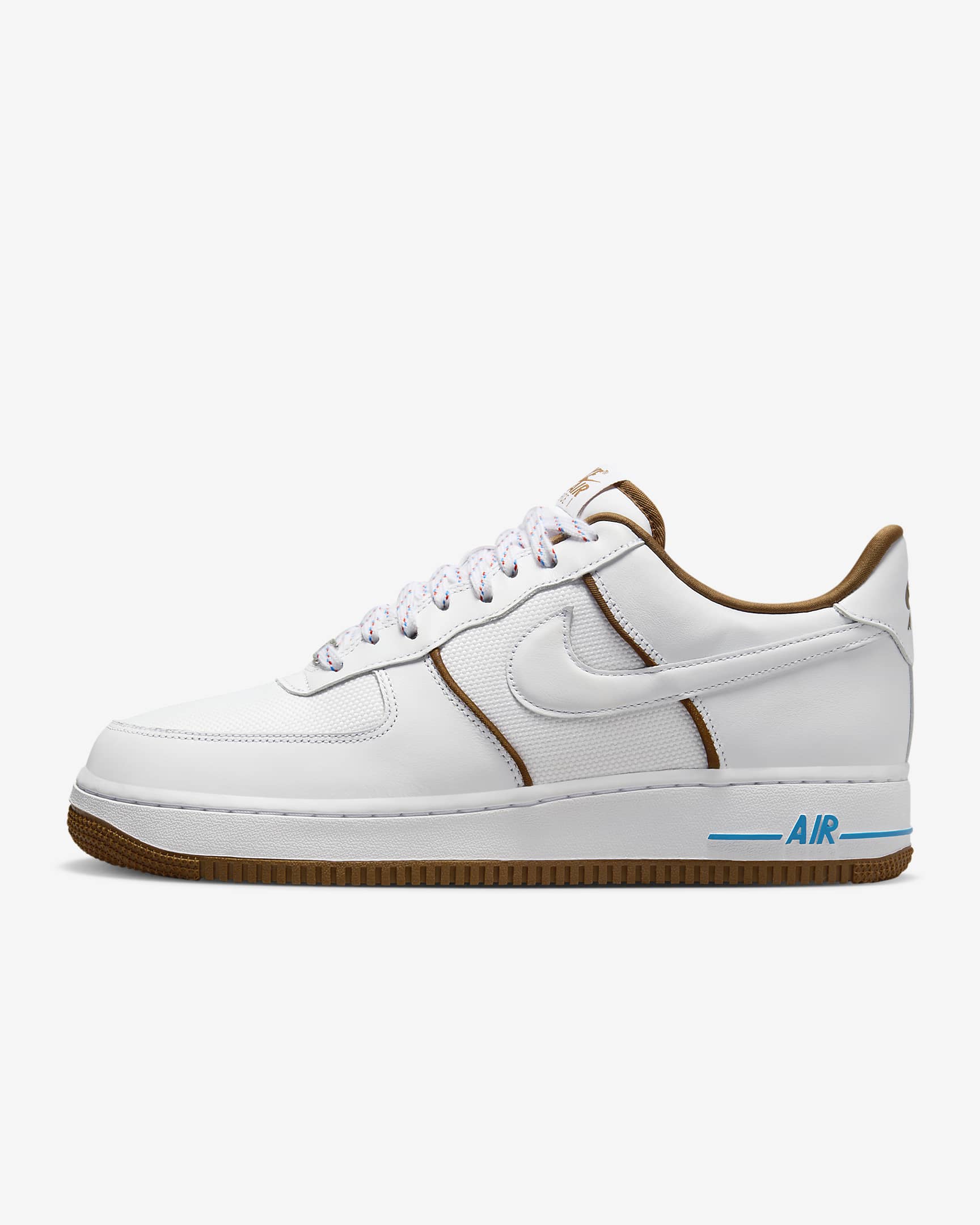 Tenis para hombre Nike Air Force 1 '07 LX - Blanco/Tostado británico claro/Azul foto/Blanco