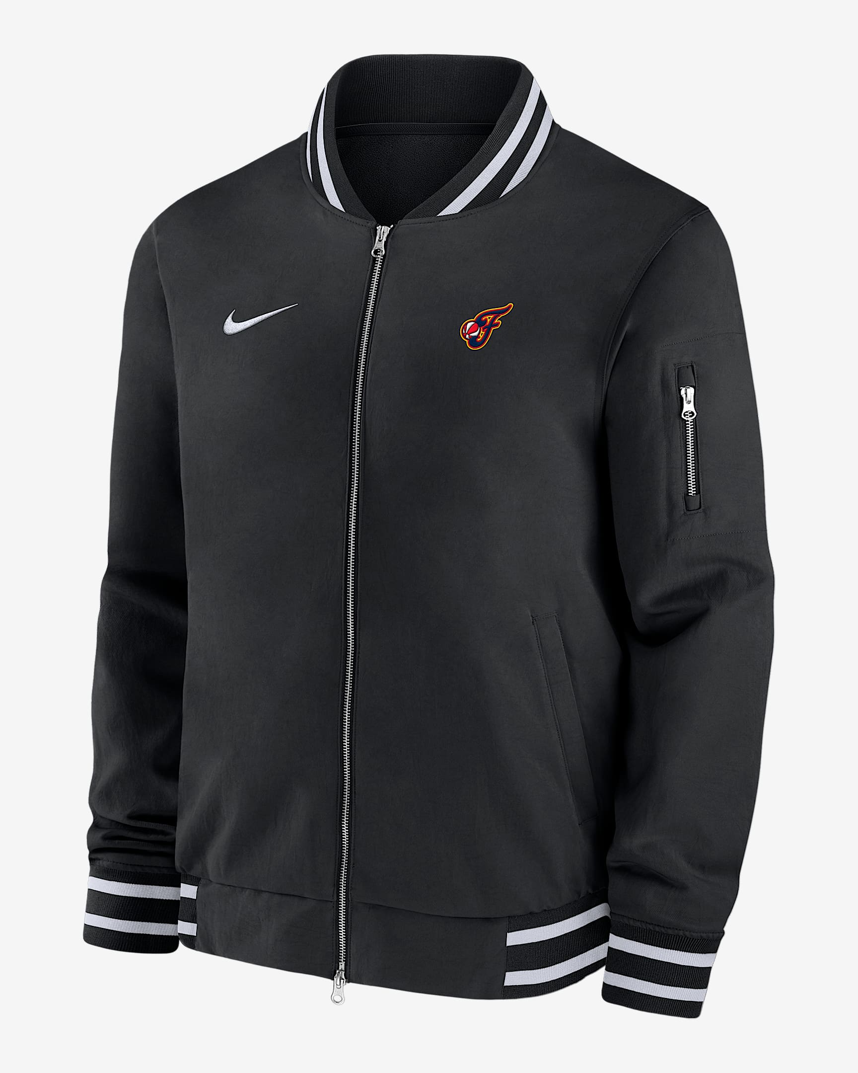 Indiana Fever Men's Nike WNBA Bomber Jacket - Black