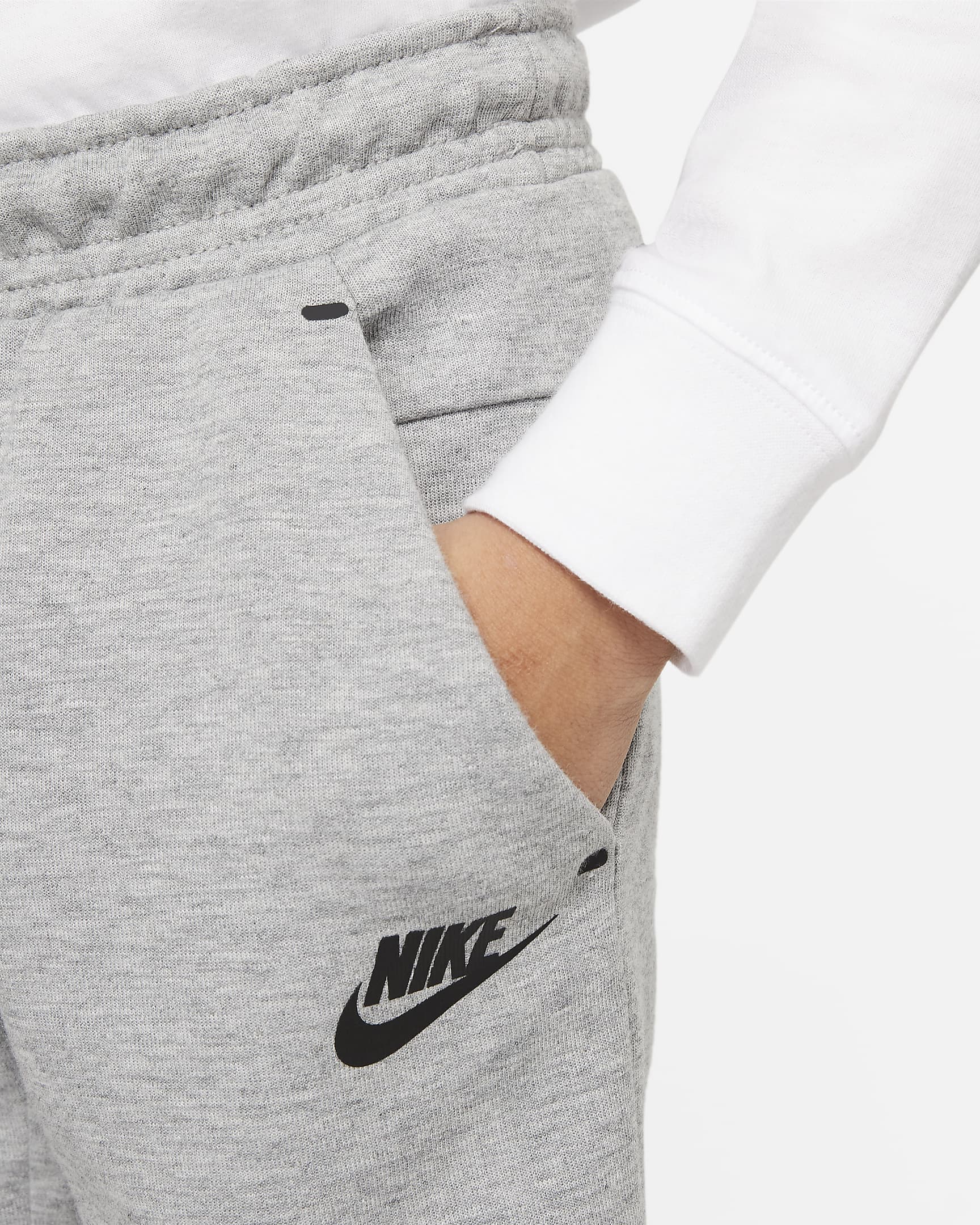 Nike Sportswear Tech Fleece Little Kids' Shorts - Dark Grey Heather