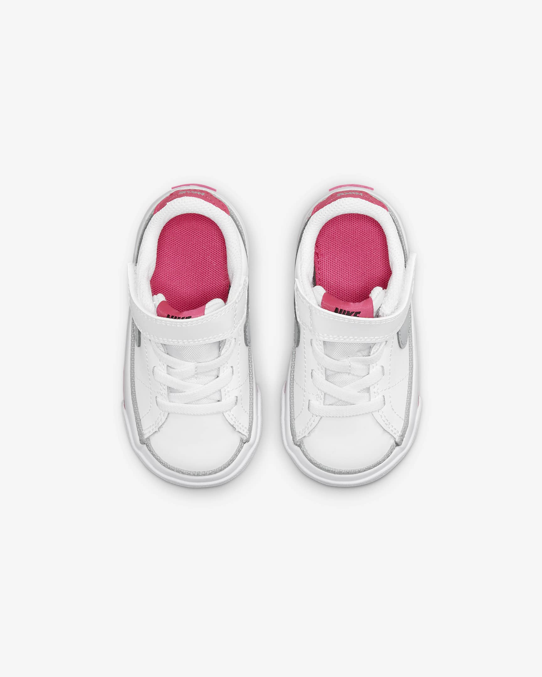 NikeCourt Legacy Baby/Toddler Shoes - White/Pink Prime/Kumquat/Light Smoke Grey