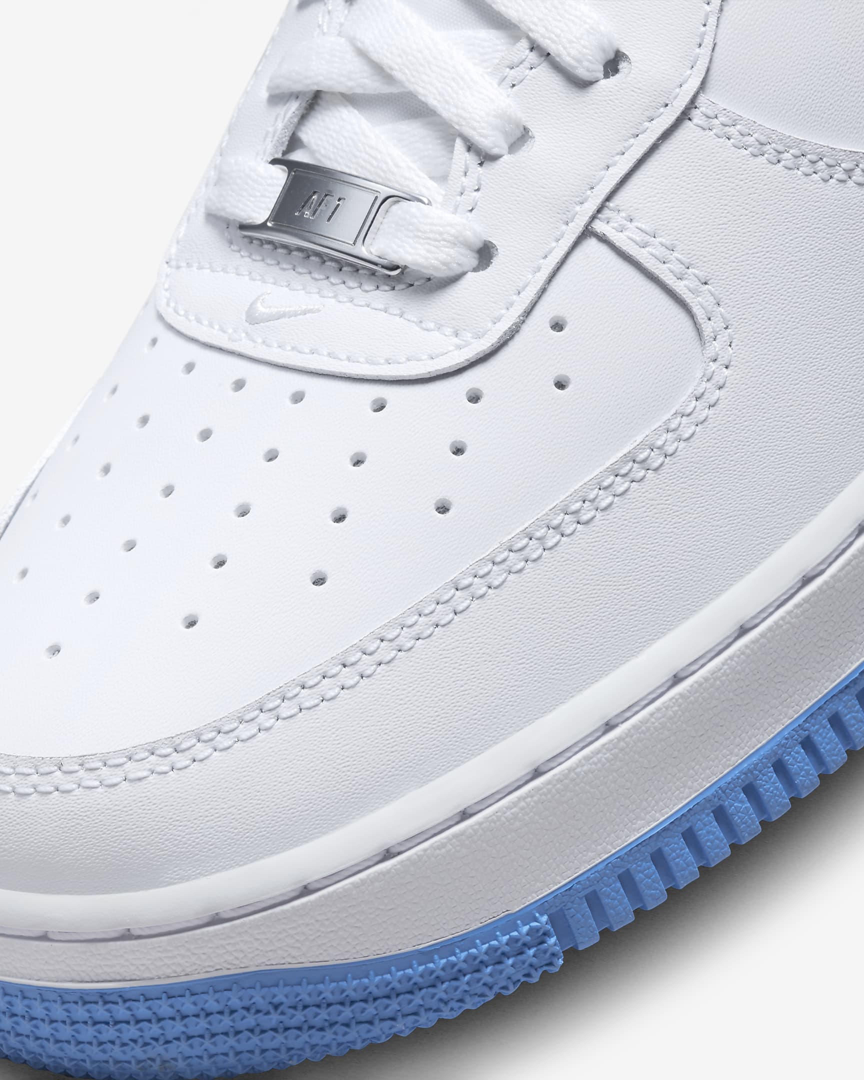 Nike Air Force 1 '07 Men's Shoes - White/White/University Blue