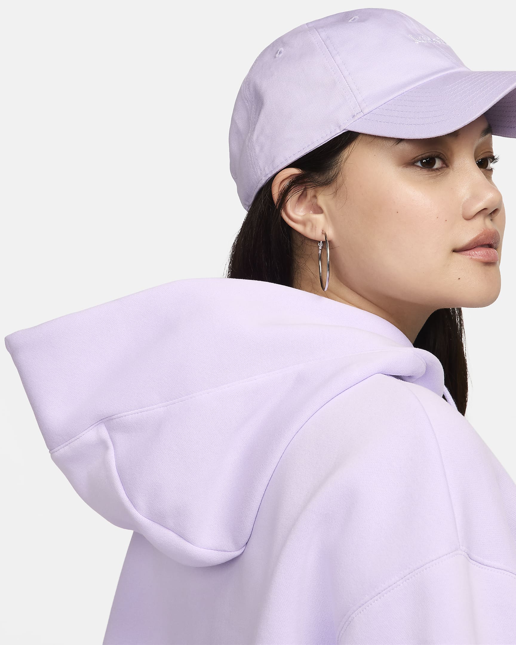 Sweat à capuche oversize Nike Sportswear Phoenix Fleece pour femme - Violet Mist/Sail