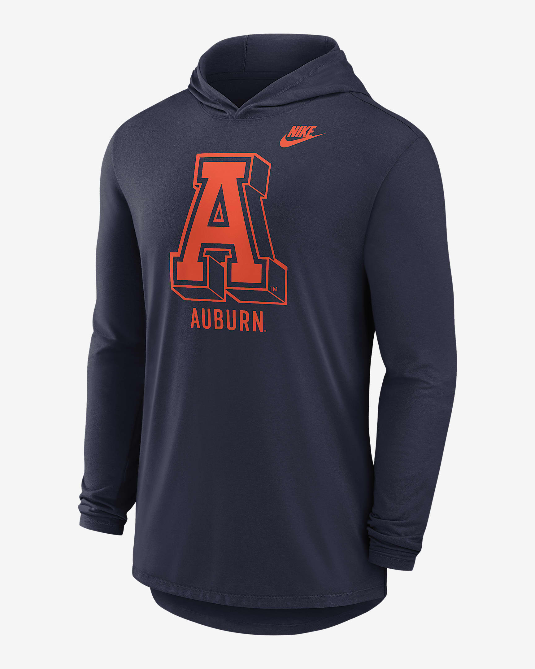 Auburn Legacy Men's Nike Dri-FIT College Long-Sleeve Hooded T-Shirt - Navy
