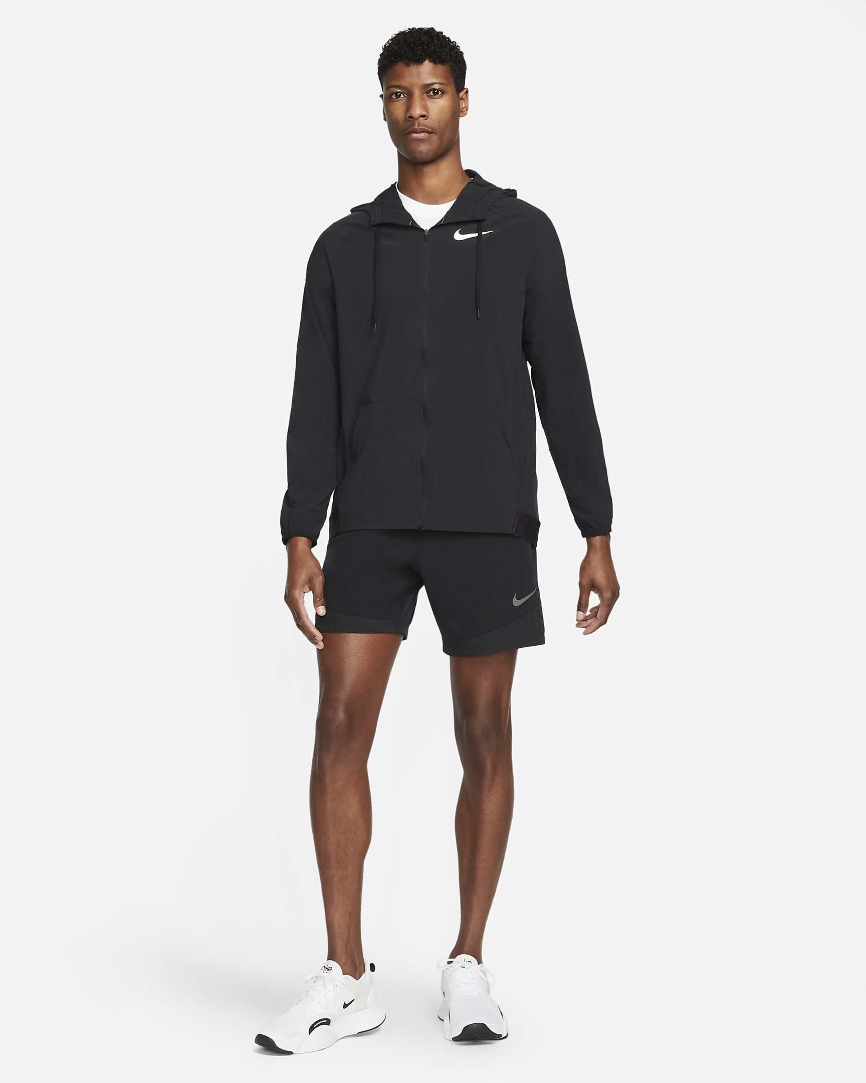 Nike Pro Dri-FIT Flex Vent Max Men's Full-Zip Hooded Training Jacket ...