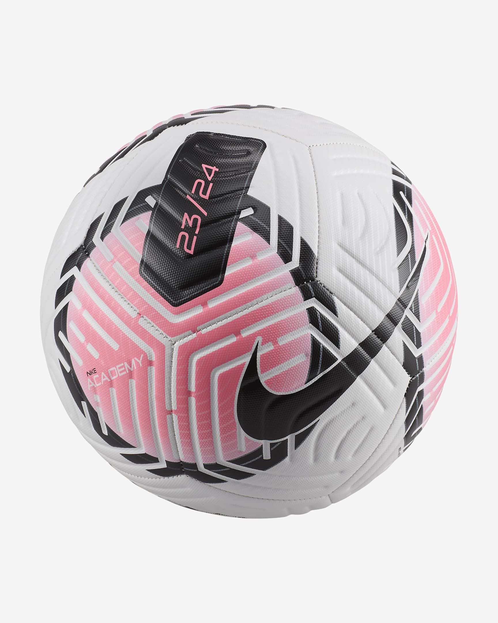 Nike Academy Voetbal - Wit/Sunset Pulse/Zwart