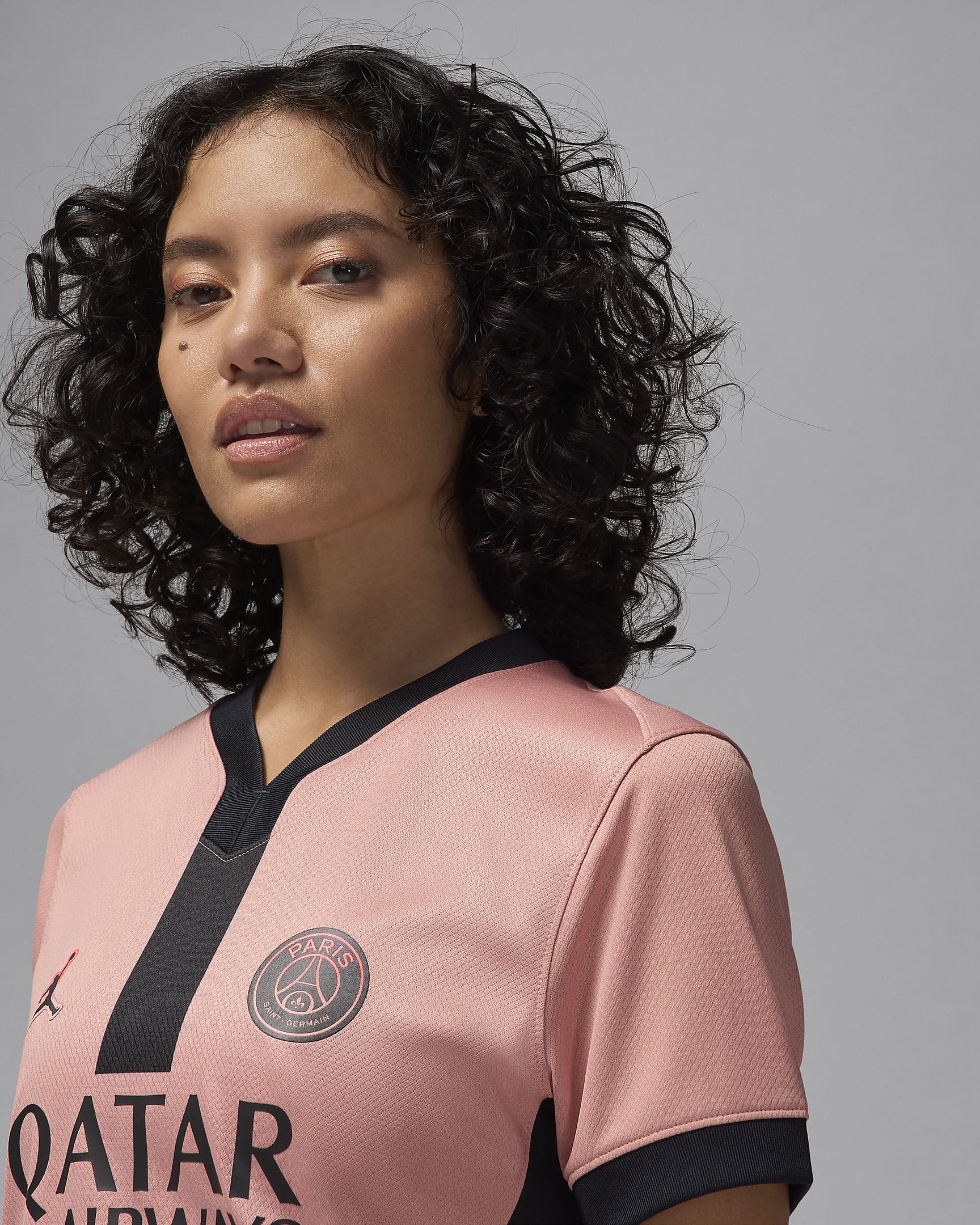 3e maillot de foot replica Jordan Dri-FIT Paris Saint-Germain 2024/2025 Stadium pour femme - Rust Pink/Noir/Noir