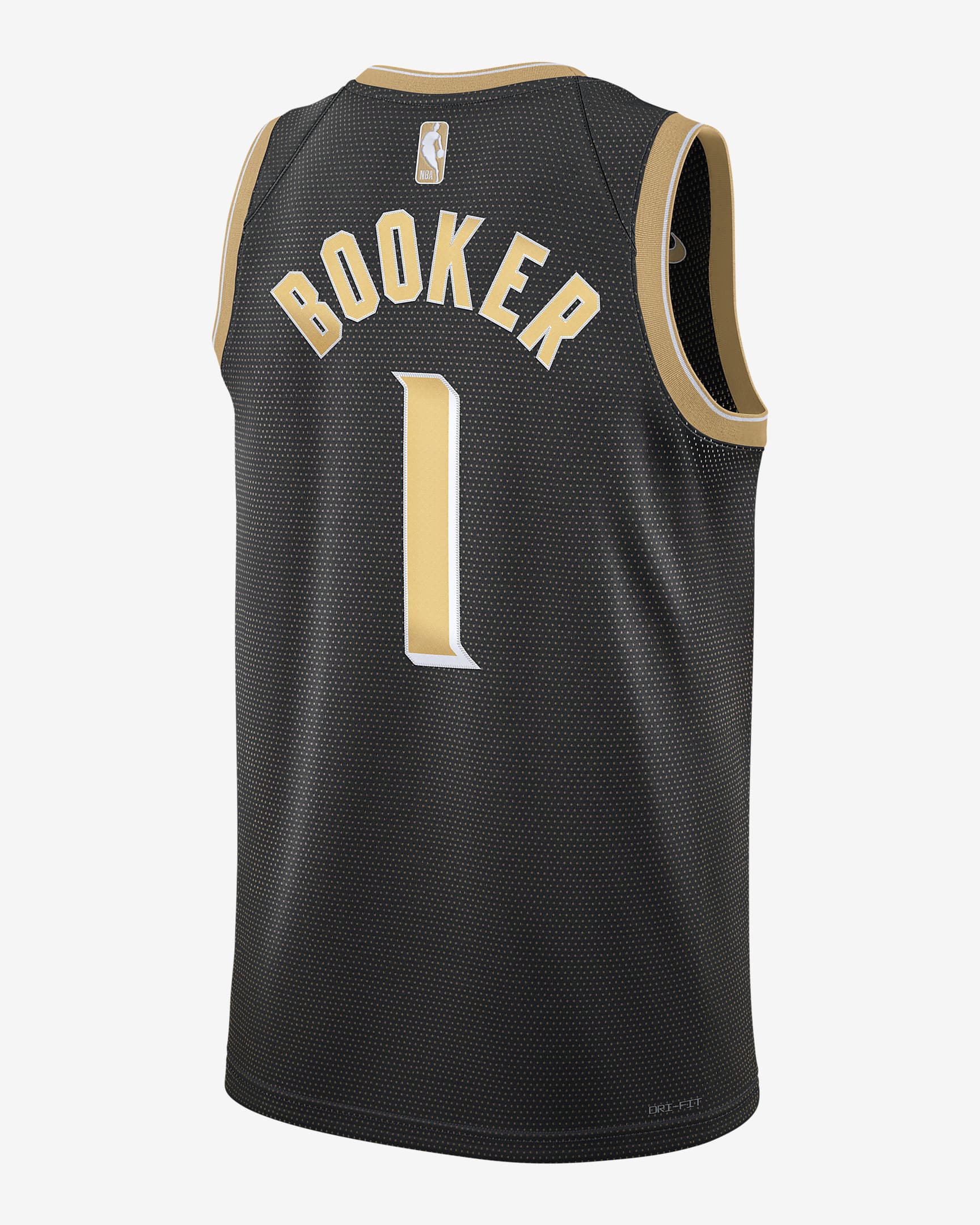 Devin Booker Phoenix Suns 2024 Select Series Men's Nike Dri-FIT NBA Swingman Jersey - Black/Club Gold