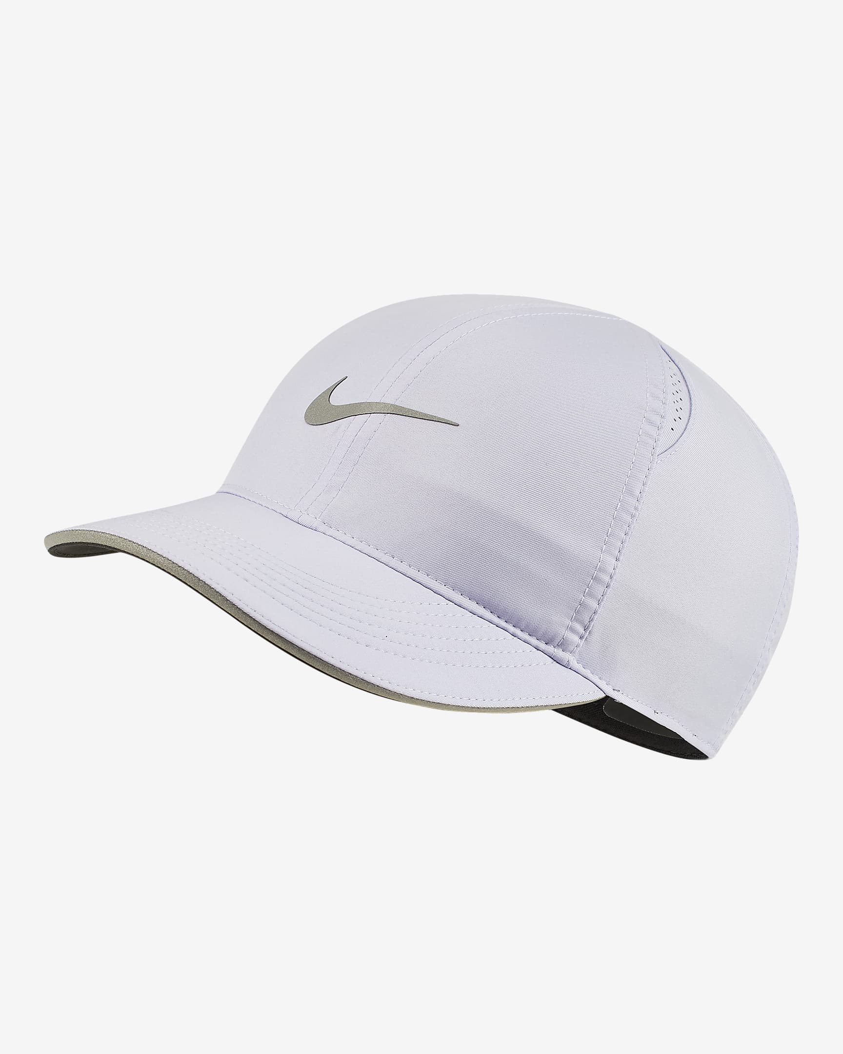 Gorra de running para mujer Nike Dri-FIT Aerobill Featherlight - Blanco