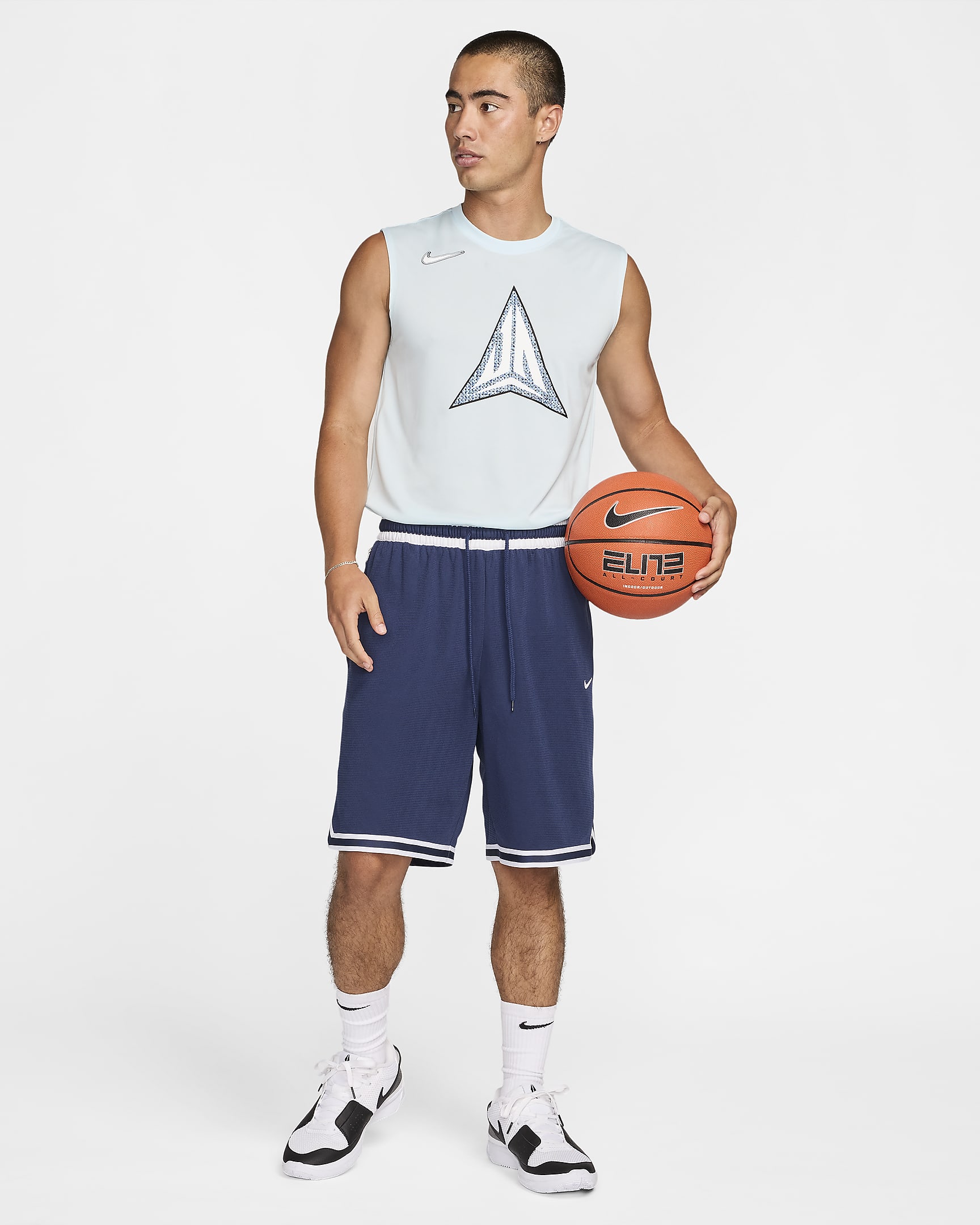 JA Men's Dri-FIT Sleeveless Basketball T-Shirt - Glacier Blue