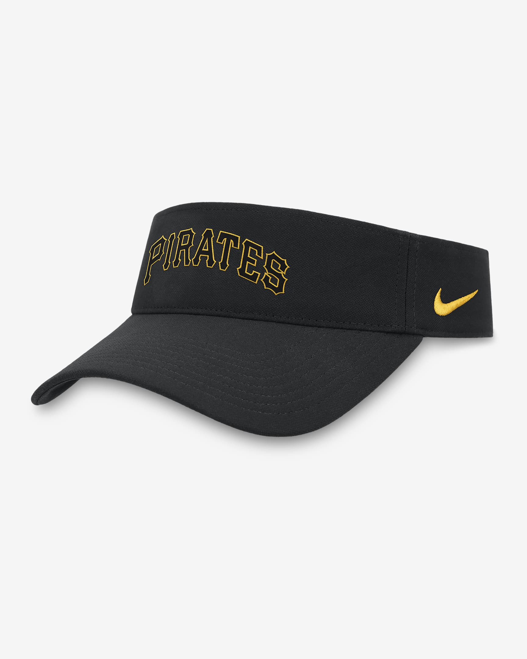 Pittsburgh Pirates Wordmark Men's Nike Dri-FIT MLB Visor - Black