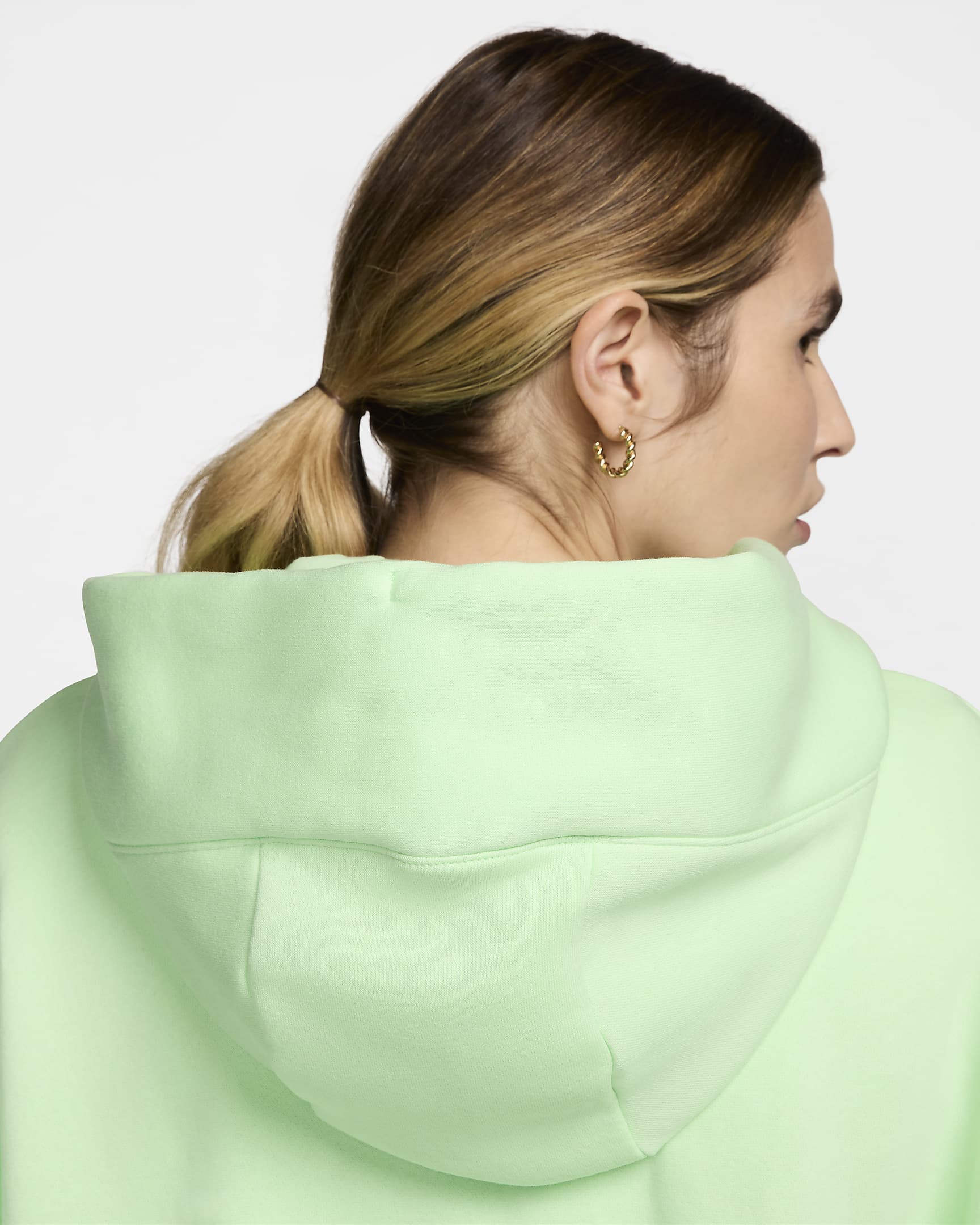 Nike Sportswear Phoenix Fleece Women's Over-Oversized Pullover Hoodie - Vapor Green/Sail