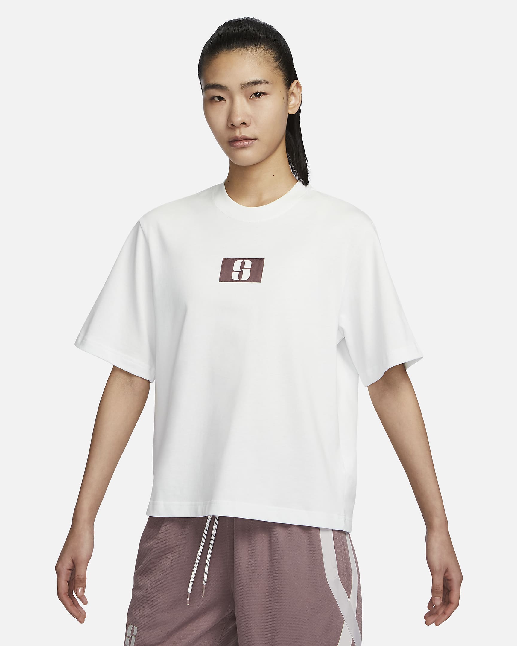 サブリナ ボクシー バスケットボールTシャツ - サミットホワイト