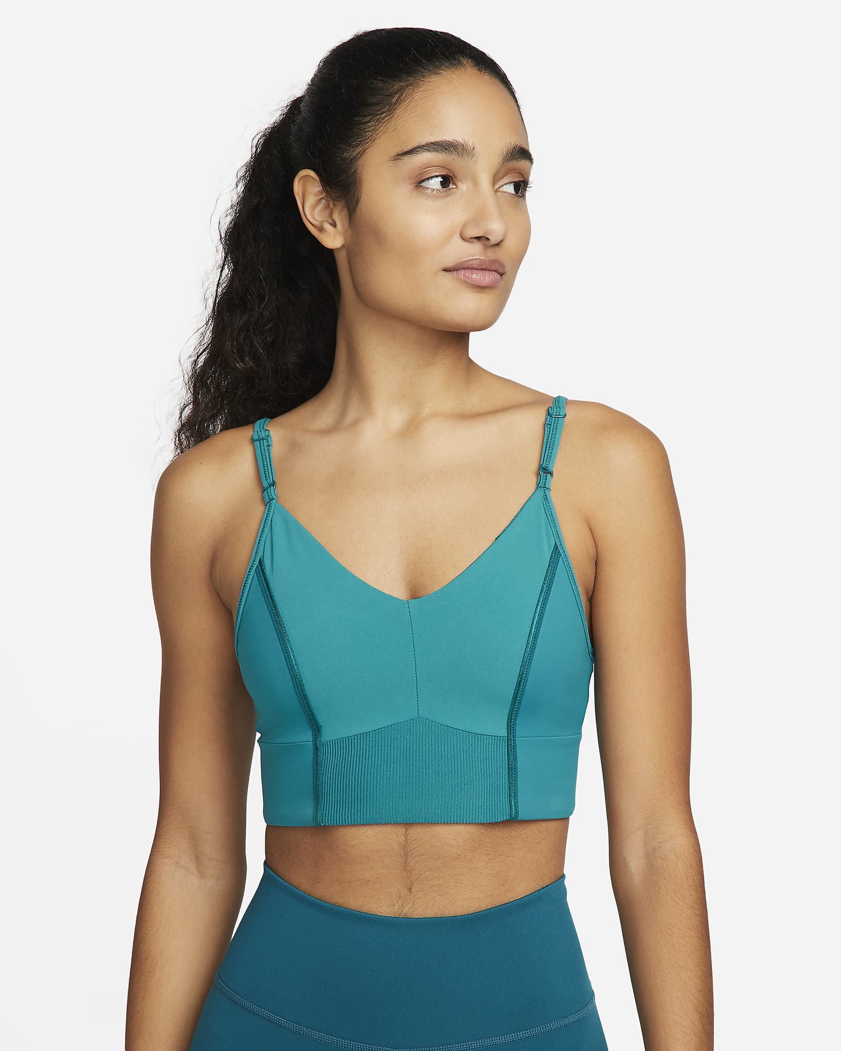 Nike Yoga Indy Women's LightSupport Padded Longline Sports Bra.
