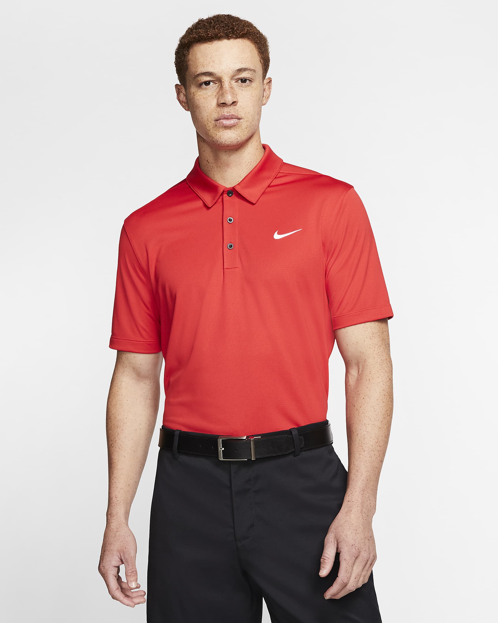 Nike Men's Football Polo - University Red/Black/White