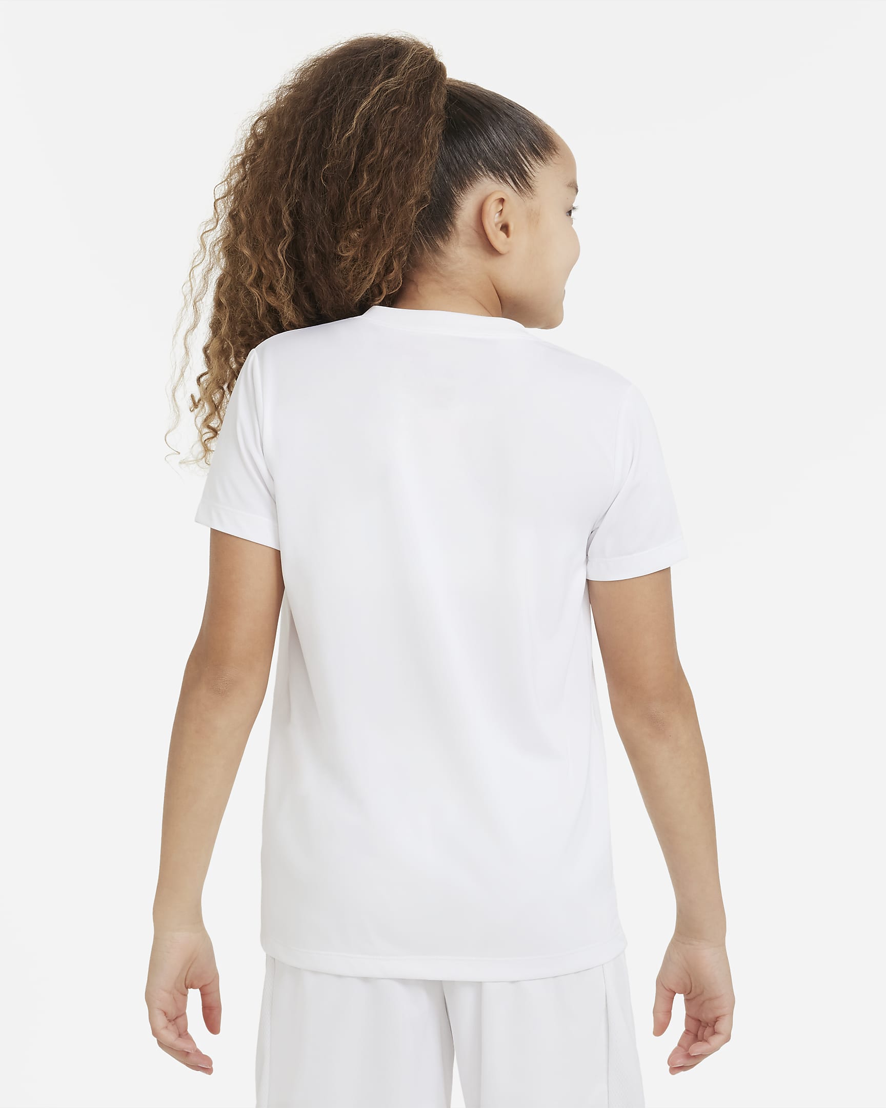 Nike Dri-FIT Legend Older Kids' (Girls') V-Neck Training T-Shirt. Nike BG