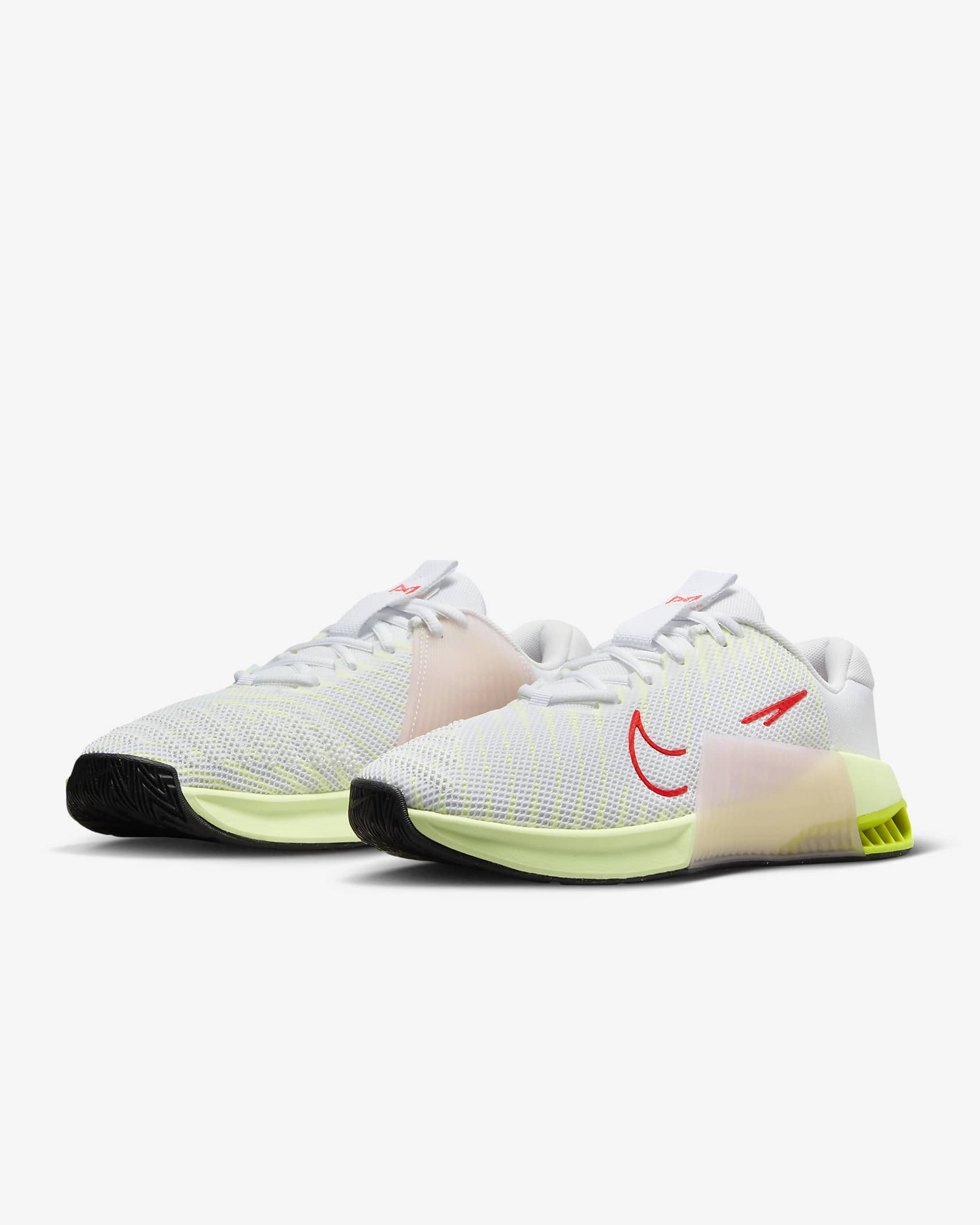 Nike Metcon 9 Workout-Schuh für Damen - Weiß/Volt/Barely Volt/Bright Crimson