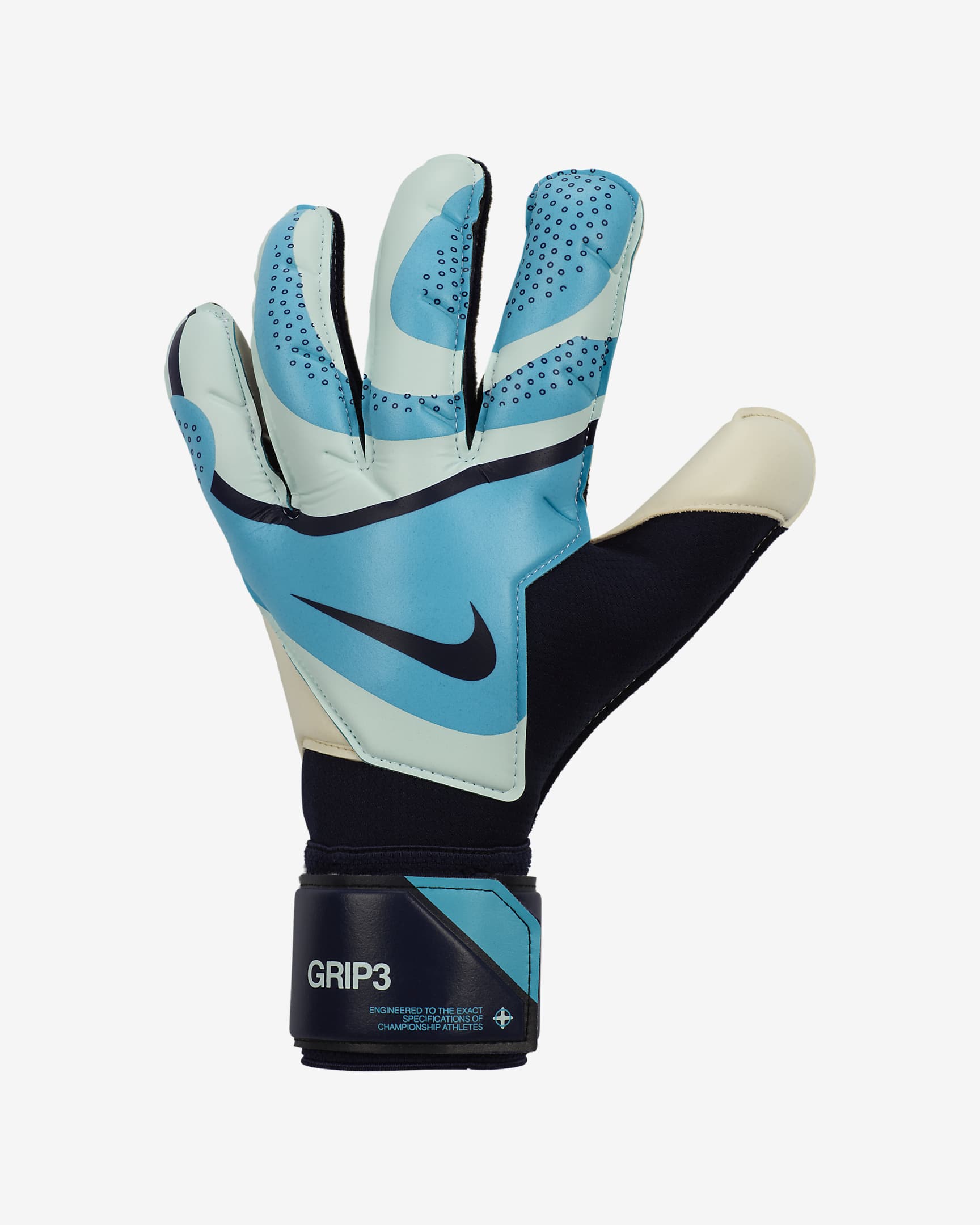 Nike Grip3 守門員手套 - Blue Fury/Glacier Blue/Blackened Blue