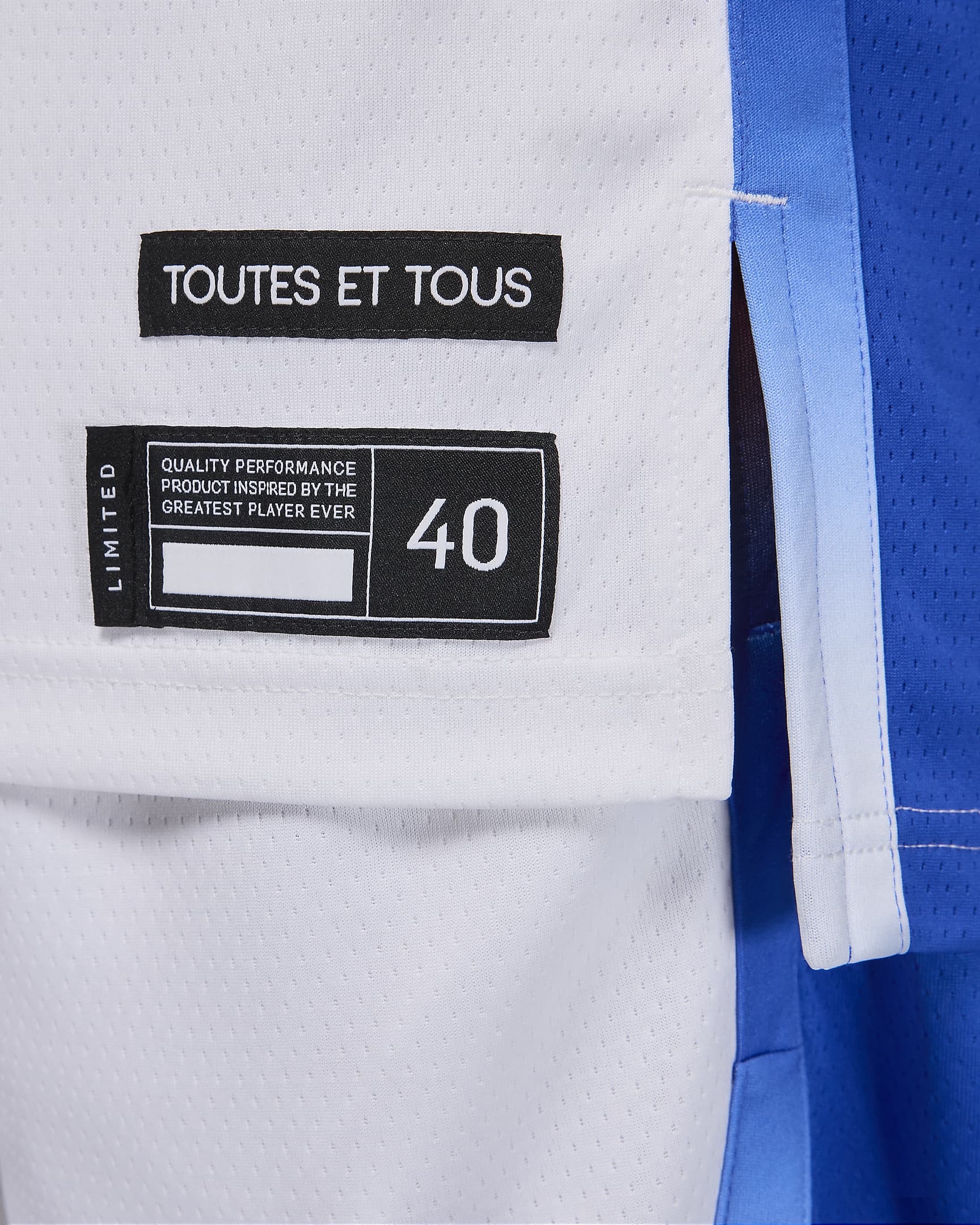 Maillot de basket Jordan France Limited Domicile pour femme - Blanc/Hyper Royal